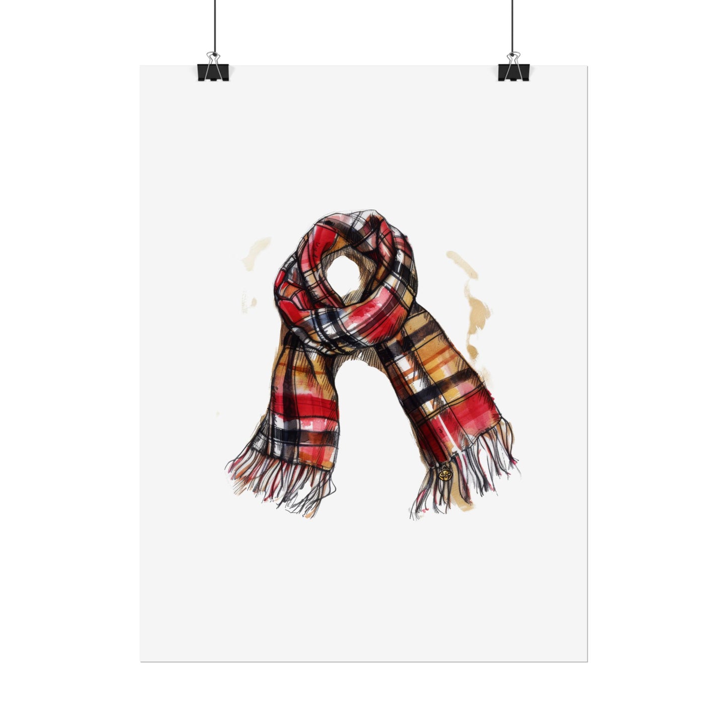 Cozy Scarf Wall Art - Fall Decor for Home, Rustic Style, Gift for Her, Cozy Vibes, Autumn Aesthetic