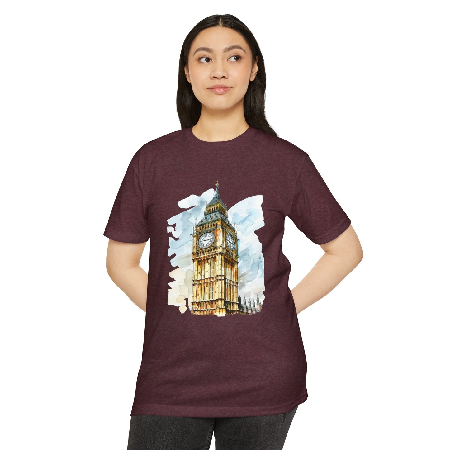 Unisex CVC Jersey T-shirt - Timeless Icon - The UK’s Famous Clock Tower