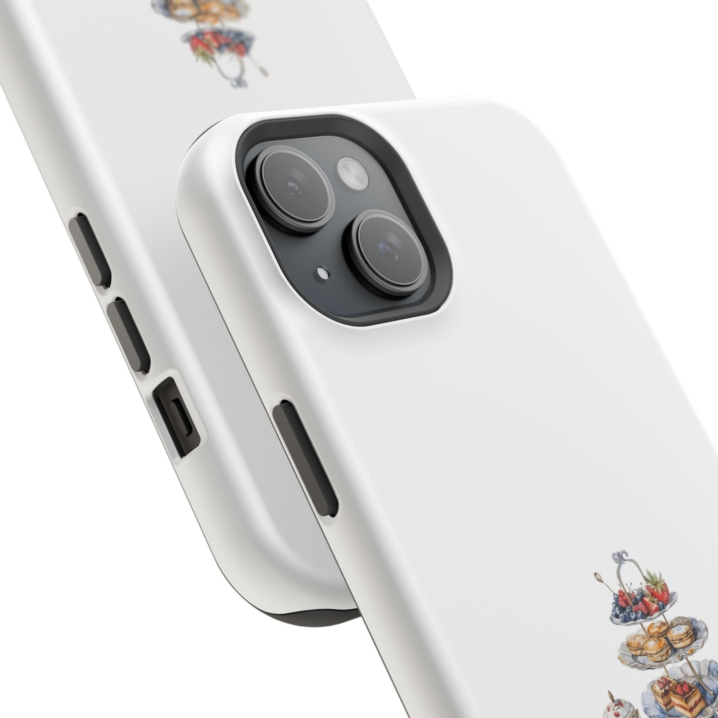 Elegant Tea Party Magnetic Phone Case, Cute Animal Design, Gift for Tea Lovers, Unique Smartphone Accessory, Kitchen Decor