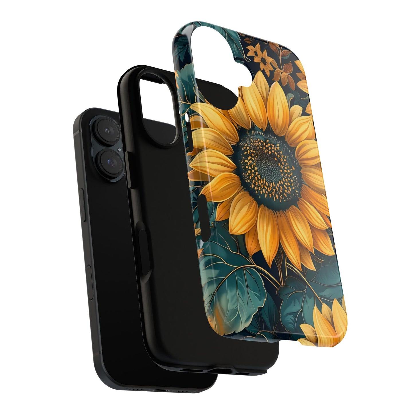 Sunflower Phone Case - Bright Floral Design, Stylish Tough Cover for Sunflower Lovers, Gift for Plant Enthusiasts, Mom Gift, Nature Lovers