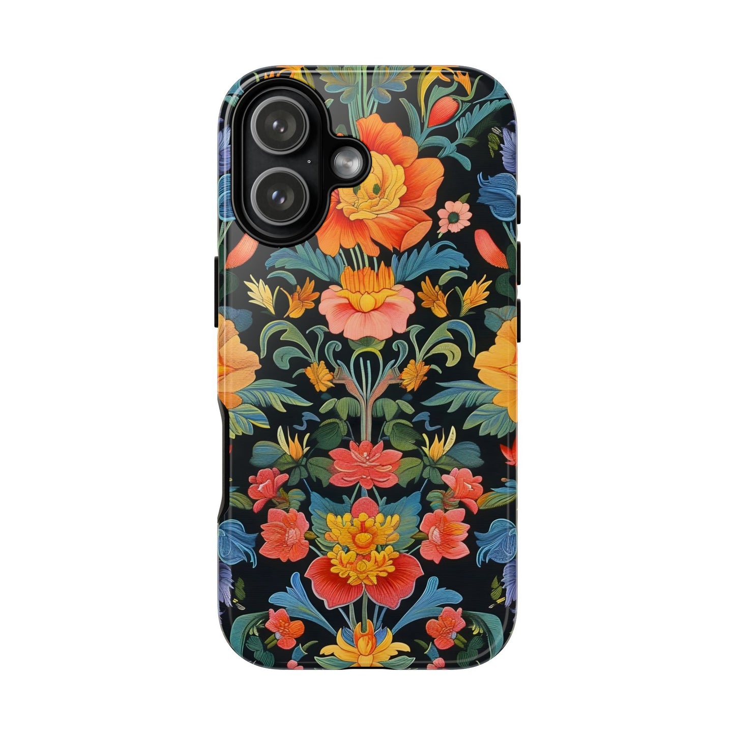 Floral Phone Case - Vibrant Flower Pattern, Tough Case for iPhone, Samsung, Aesthetic Gift, Flower Lover Accessory