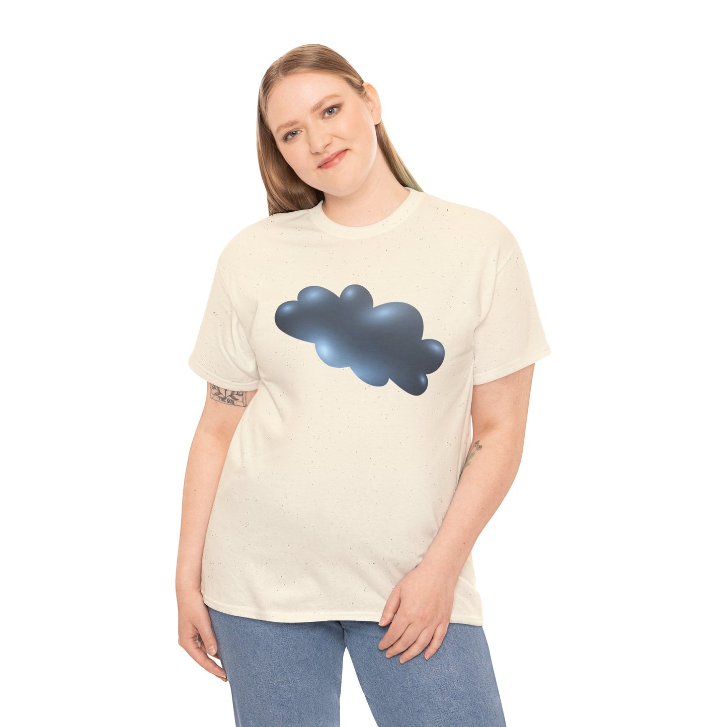 Unisex Heavy Cotton Tee - Serene Cloudscape - Dreamy Cloud
