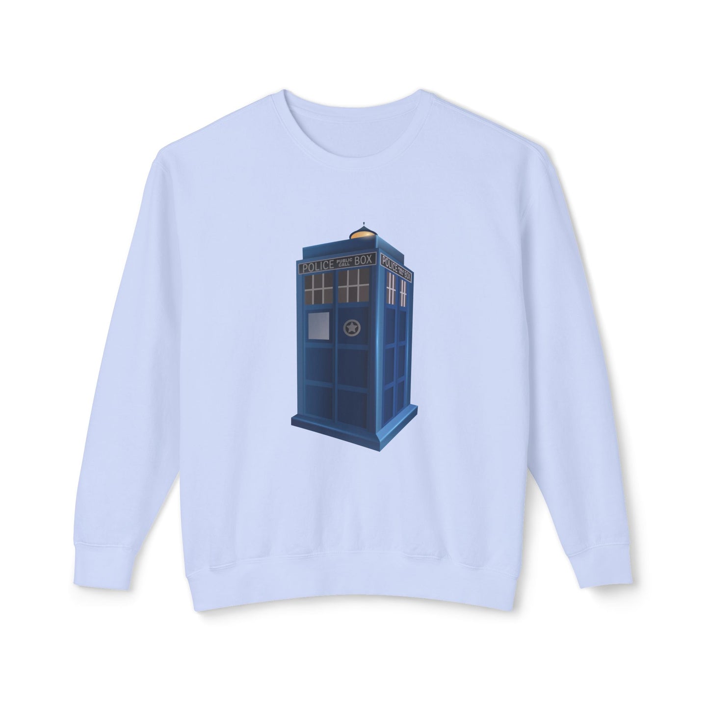 Unisex Lightweight Crewneck Sweatshirt - British Police Public Call Box