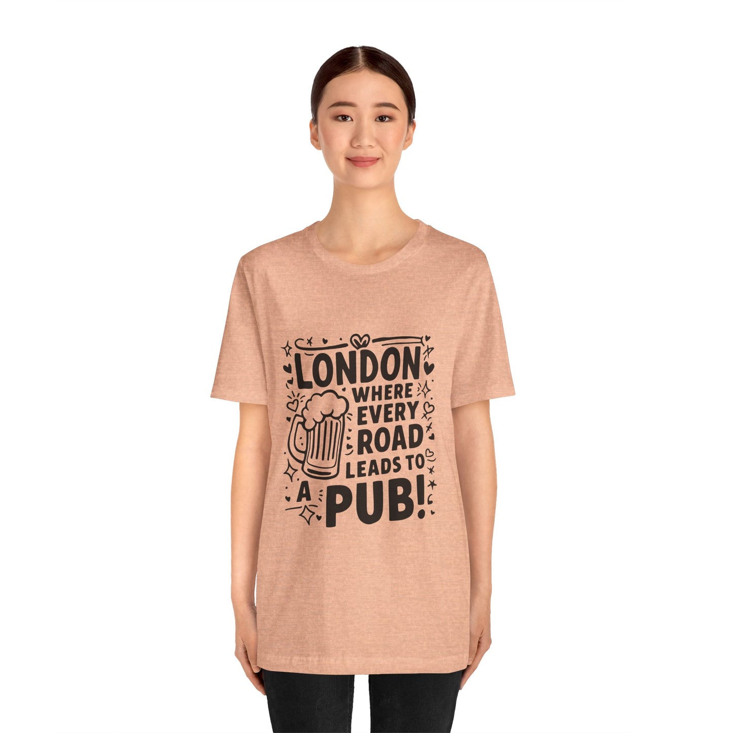 Unisex Jersey Short Sleeve Tee - London's Pub Leading Road