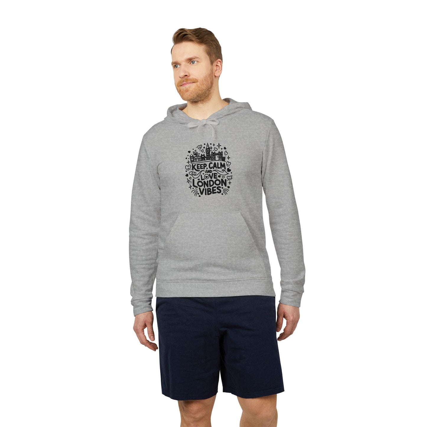 adidas Unisex Fleece Hoodie - Lovely London Vibes