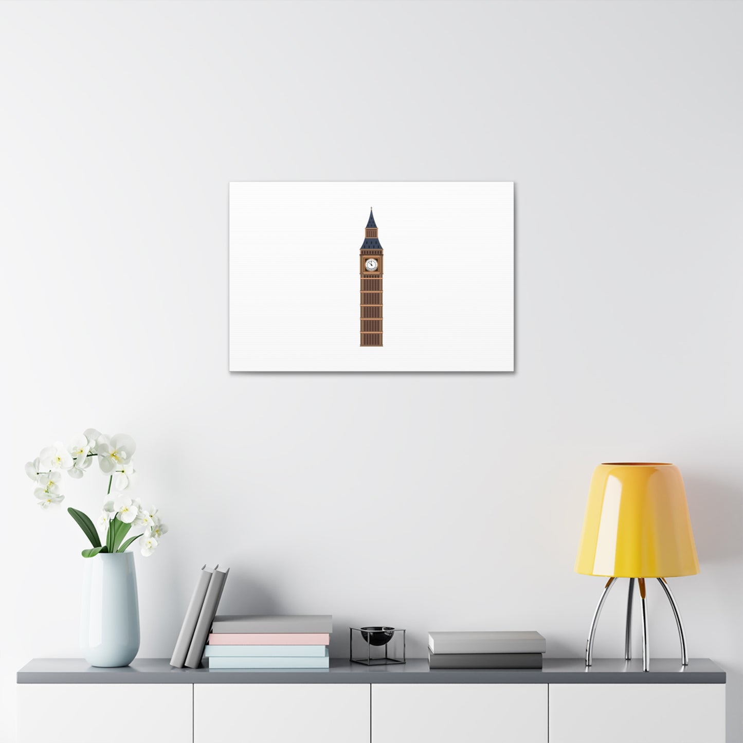 Big Ben Canvas Wall Art, Modern Home Decor, London Decor, Gift for Travel Lovers, Office Wall Art, Minimalist Art Print
