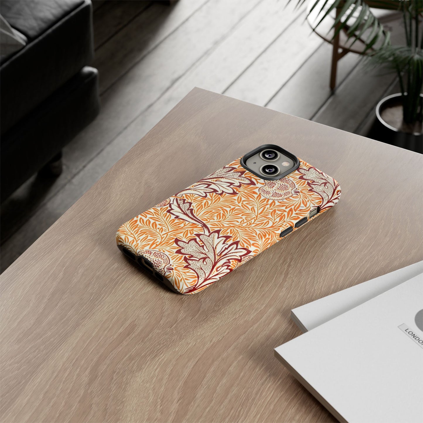 Stylish Phone Case, Tough Cases with Floral Design, Protective Cover, Gift for Her, Cute Phone Accessory