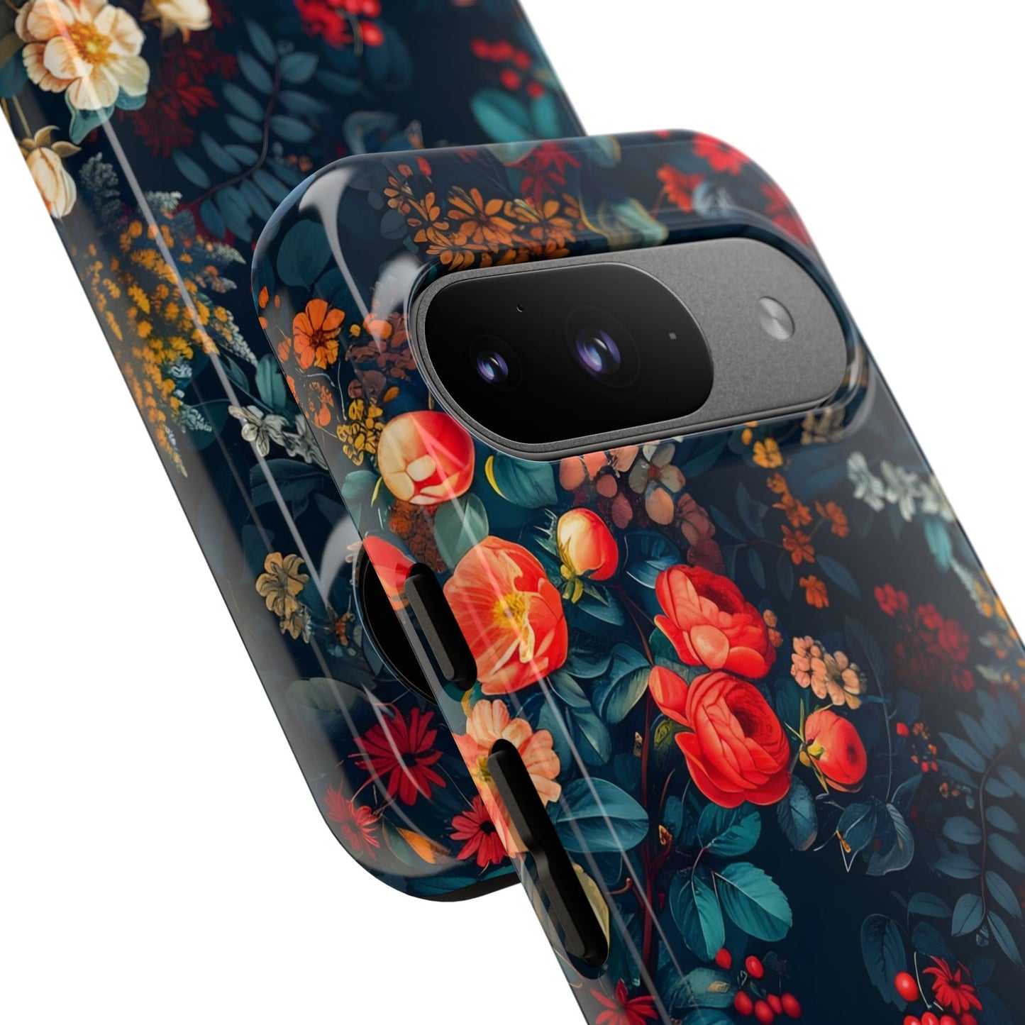 Floral Phone Case - Tough Cases, iPhone Protection, Elegant Floral Design, Gift for Her, Stylish Tech Accessory