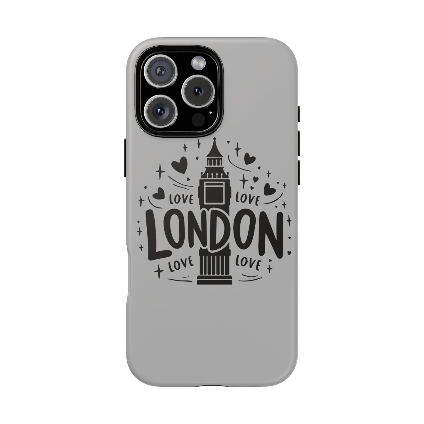 London Love Phone Case, Tough Cases, Stylish Phone Accessories, Unique Gift for Travelers, London Souvenir, Love Design
