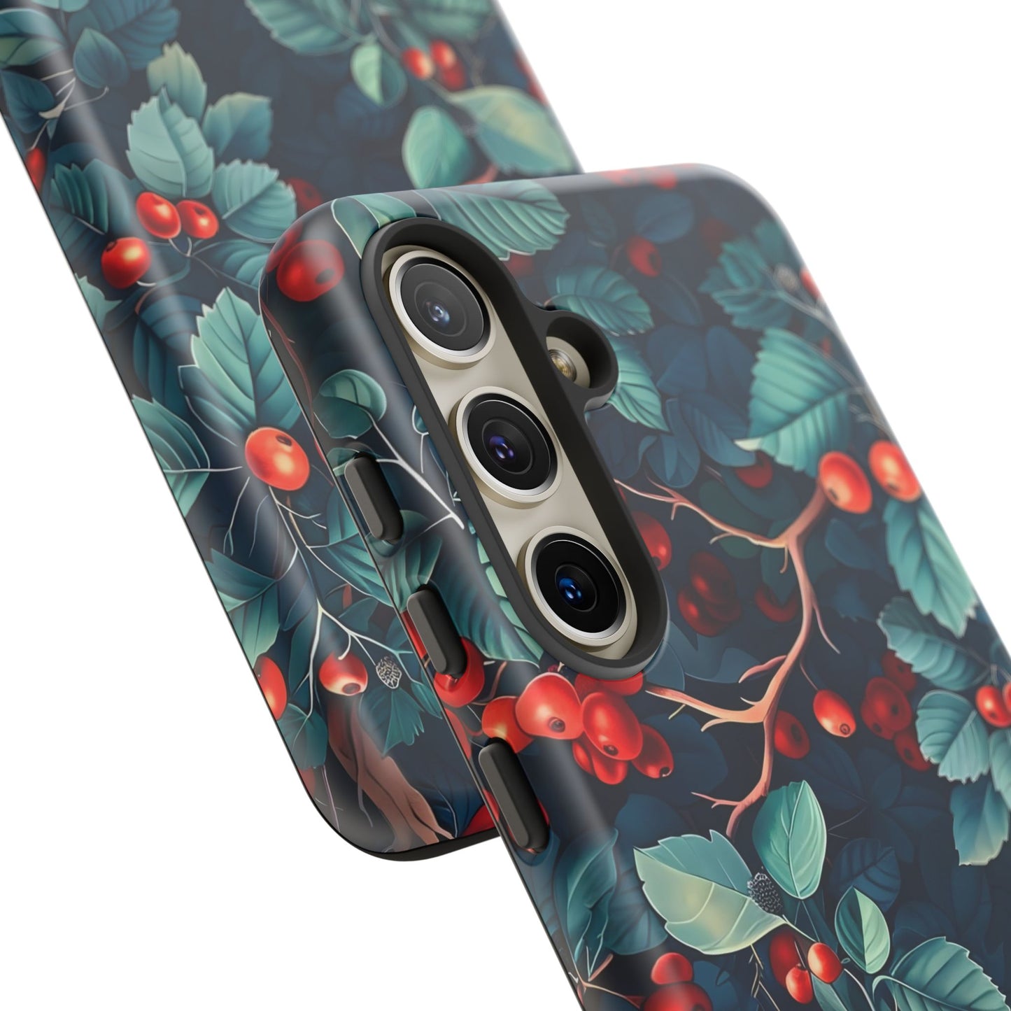Berry Blossom Phone Case - Nature Lover's Gift, Floral Design, Cute Accessory for Spring, Unique Tech Cover, Perfect for Holidays
