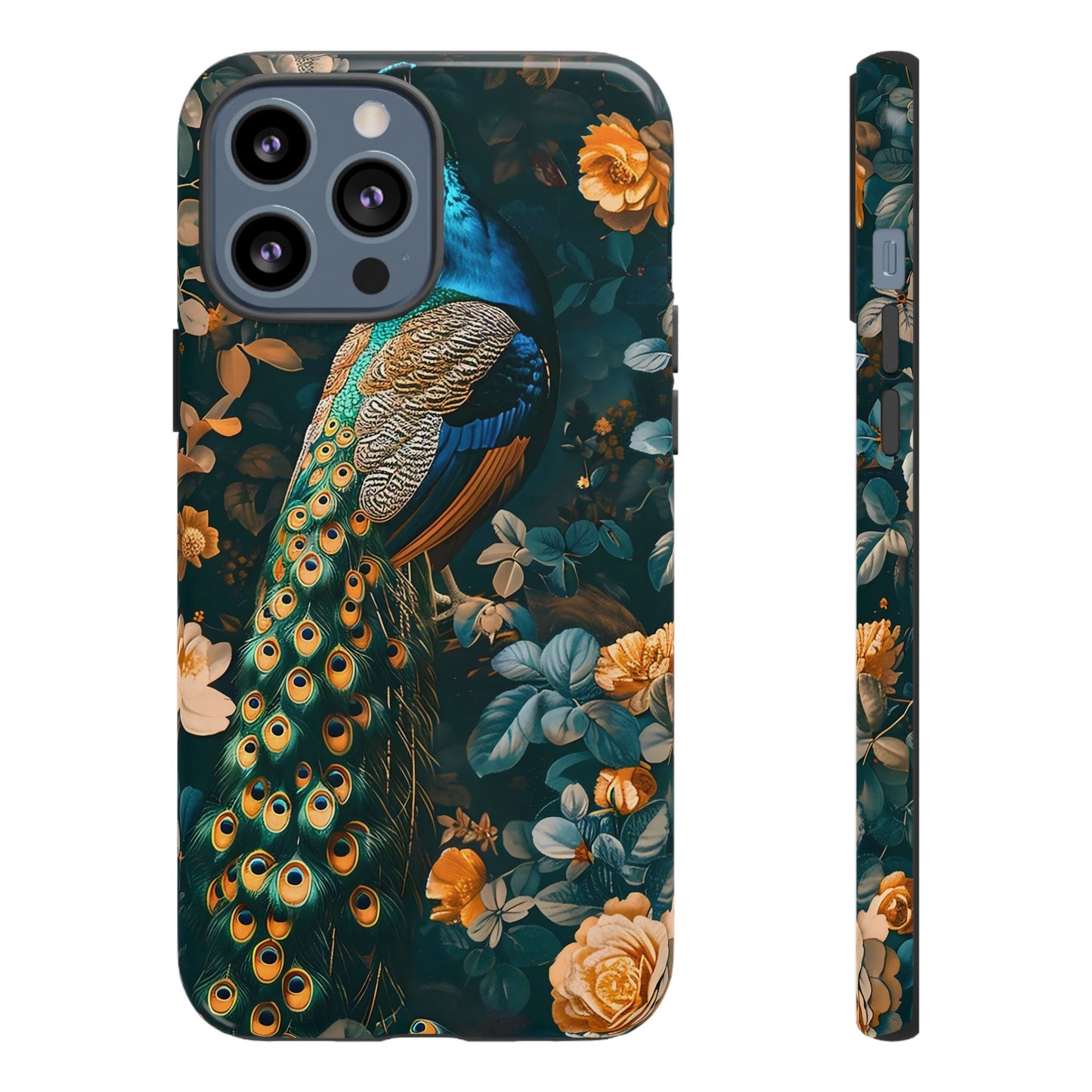 Peacock Phone Case - Elegant Floral Design, Tough Case for Protection, Unique Gift for Nature Lovers, Stylish Accessory, Eco-Friendly