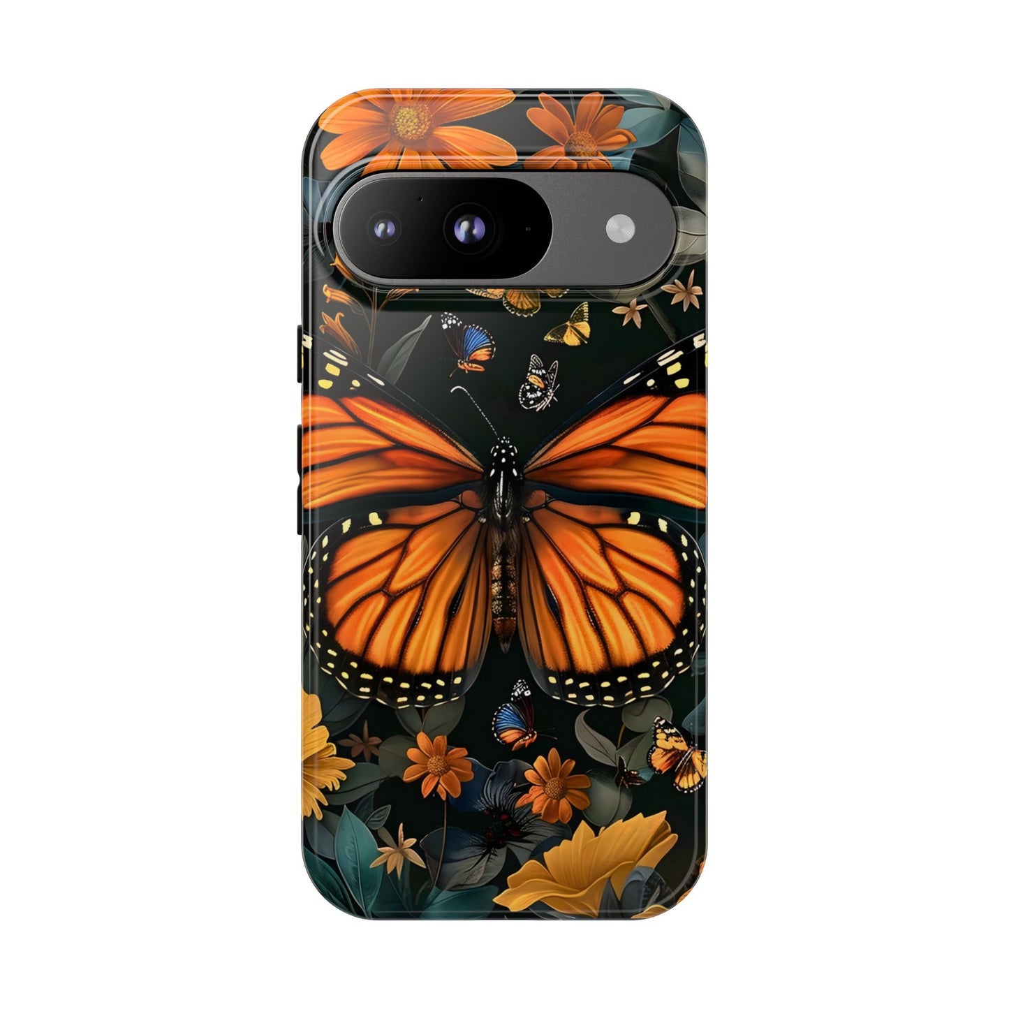 Monarch Butterfly Phone Case, Tough Cases, Nature Lover Gift, Floral Mobile Cover, Eco-Friendly Phone Accessory, Butterfly Design