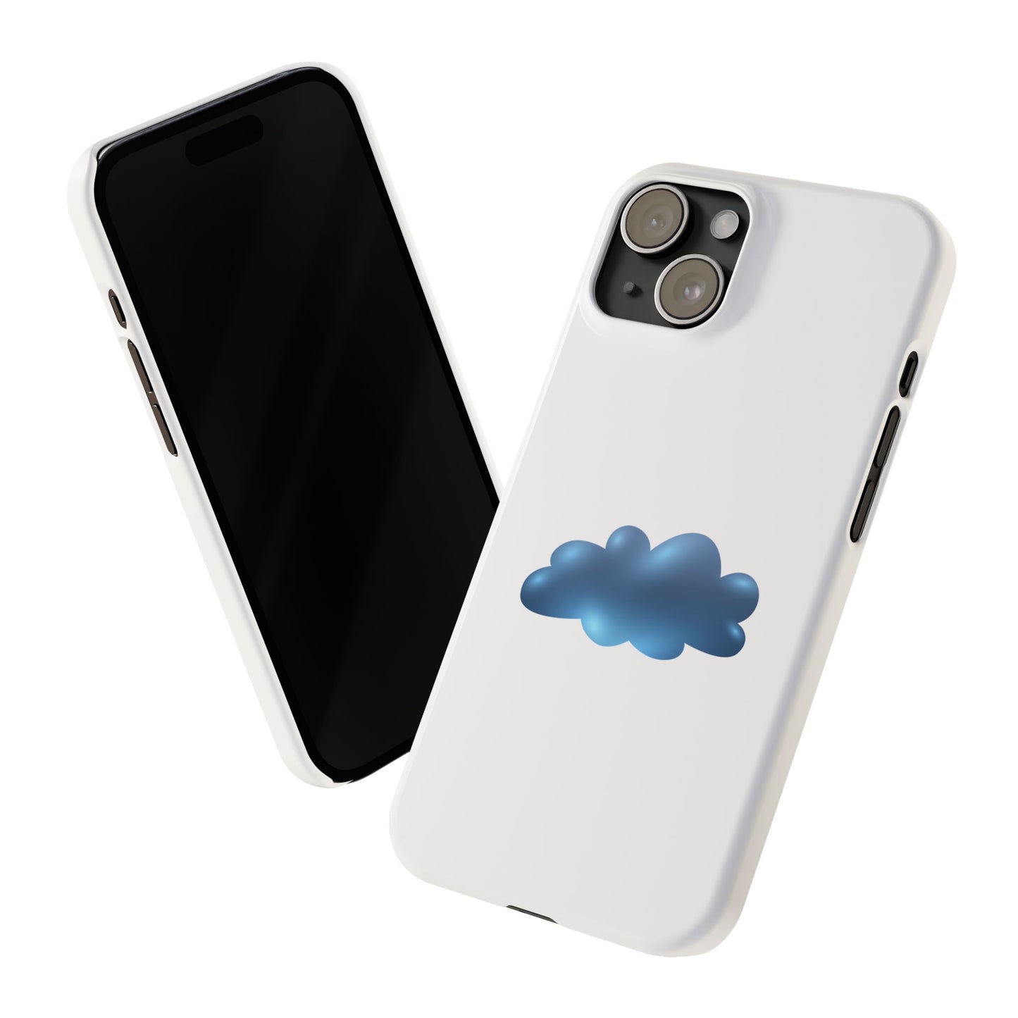 Cloud Design Slim Phone Cases - Aesthetic Protection for Your Device, Cute Phone Cover, Trendy Accessories, Gift for Her, Cloudy Vibes
