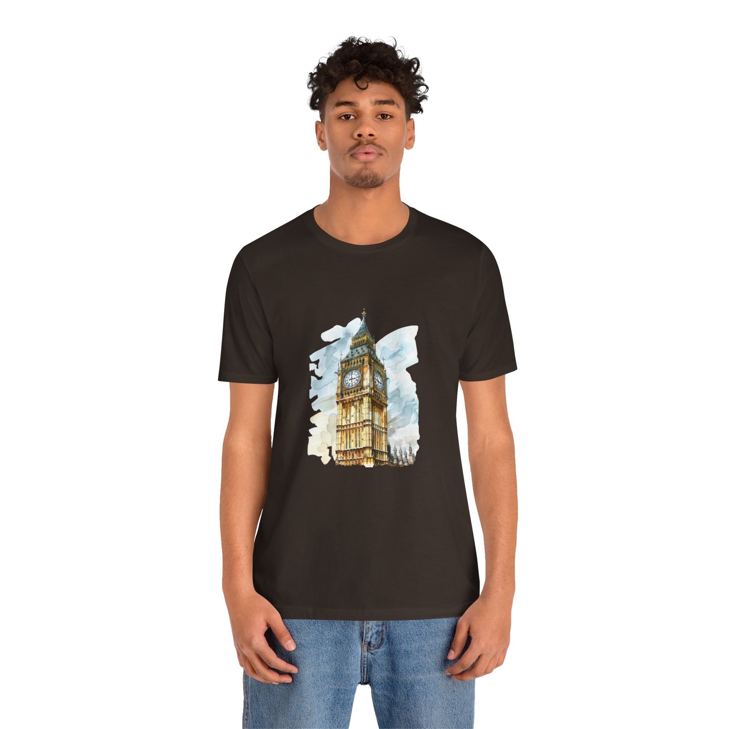 Unisex Jersey Short Sleeve Tee - Iconic Big Ben - Towering Over London