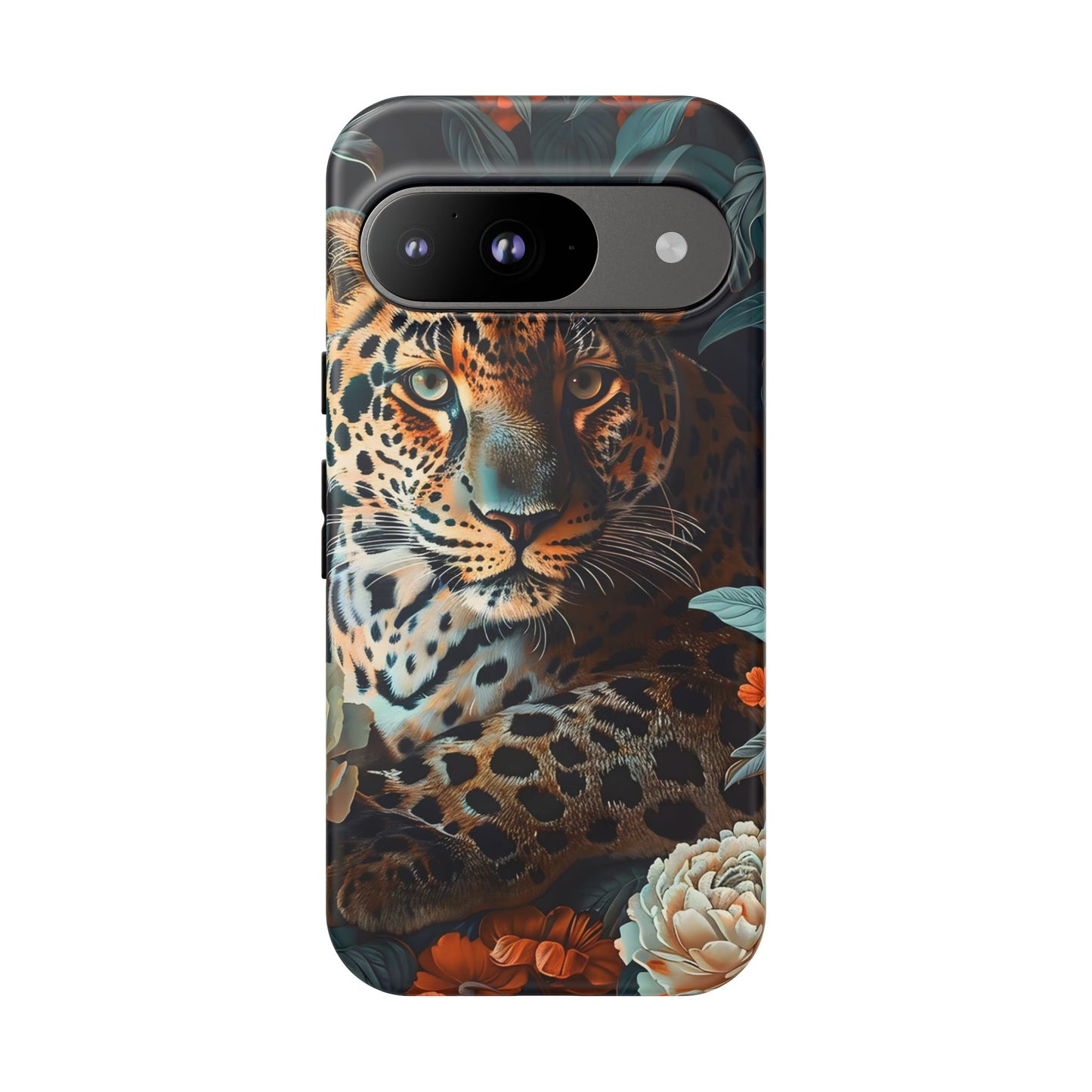 Wildlife Phone Case with Leopard Design | Tough Cases, Animal Prints, Floral Phone Cover, Gift for Nature Lovers, Unique Phone Accessories