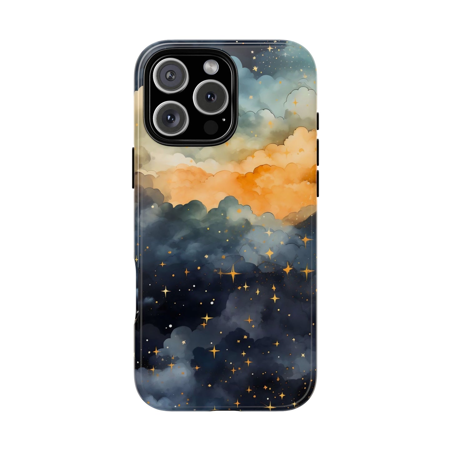 Celestial Phone Case, Galaxy Design Phone Cover, Space Art Case, Starry Night Mobile Cover, Customizable Tough Case