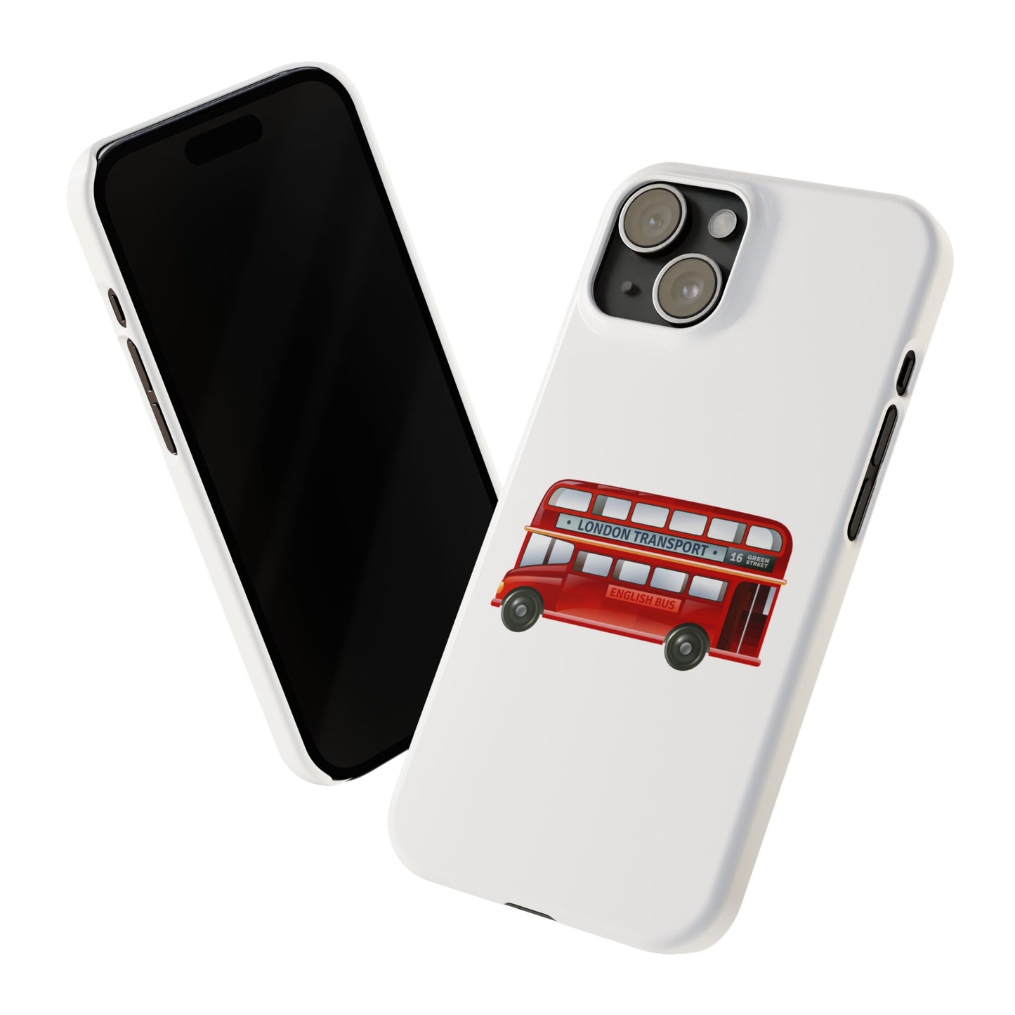 Vintage London Bus Phone Cases | Slim Phone Cover, London Gifts, Travel Accessories, Unique Phone Case, Bus Lover Gift