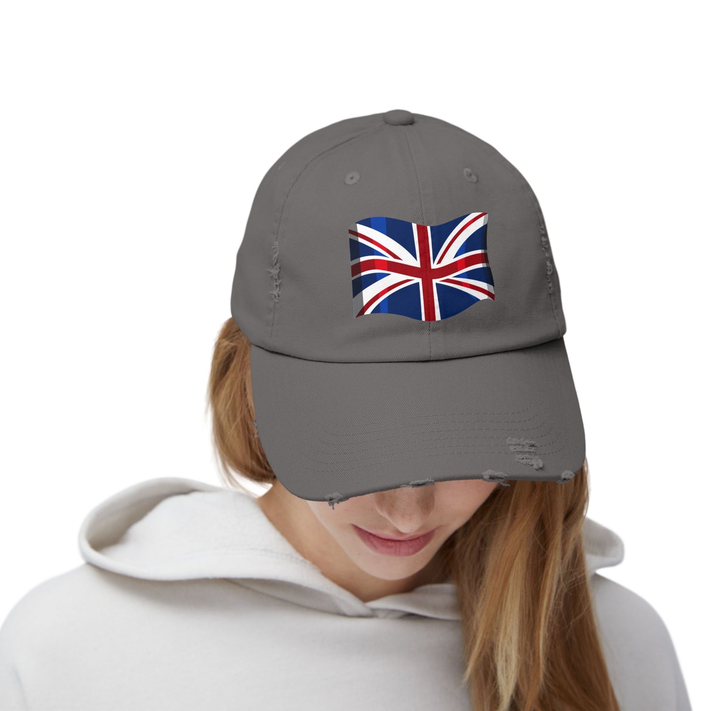 Vintage UK Flag Distressed Cap | Unisex Accessories, Casual Style, Gift for Him & Her, Summer Hat, Festival Wear