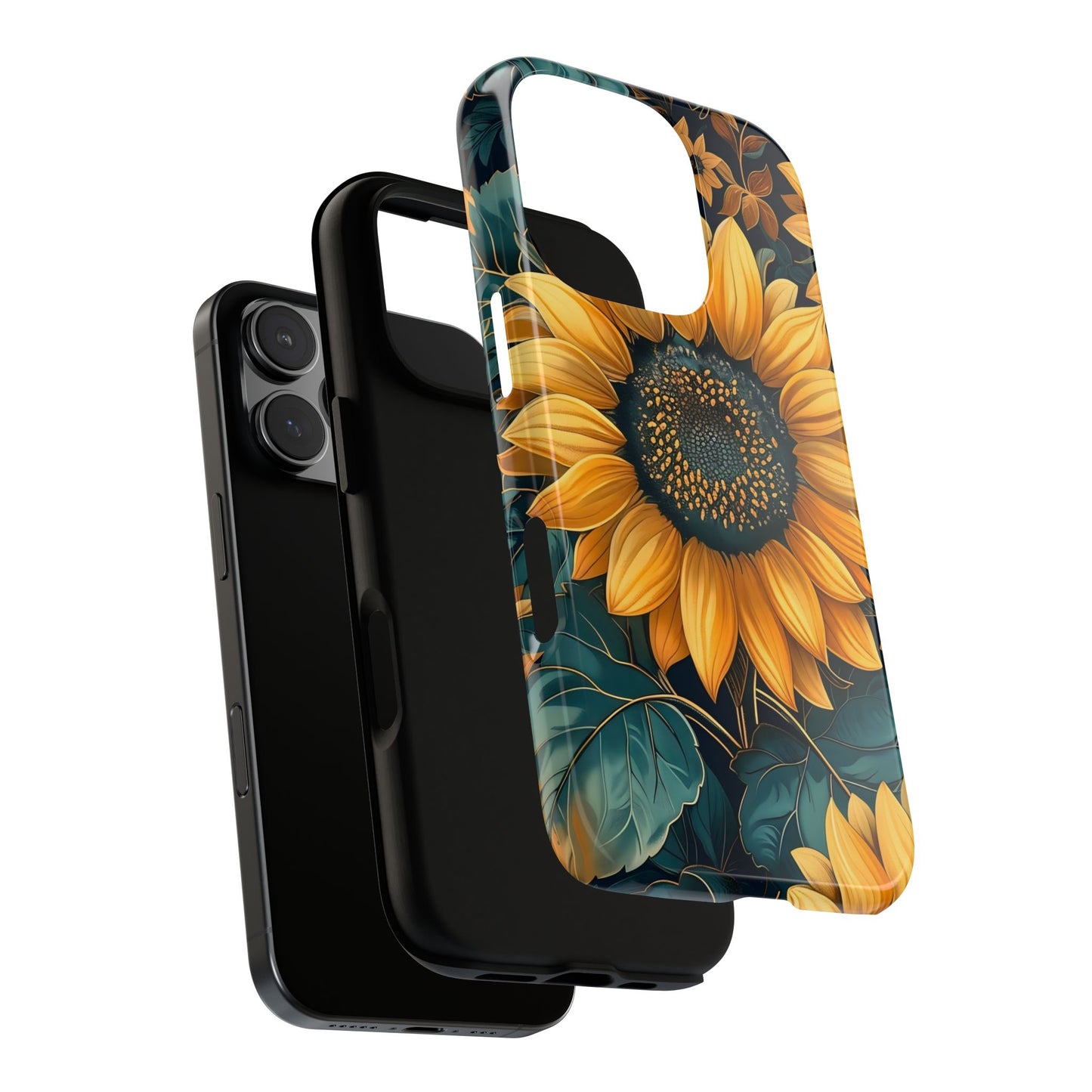 Sunflower Phone Case - Bright Floral Design, Stylish Tough Cover for Sunflower Lovers, Gift for Plant Enthusiasts, Mom Gift, Nature Lovers