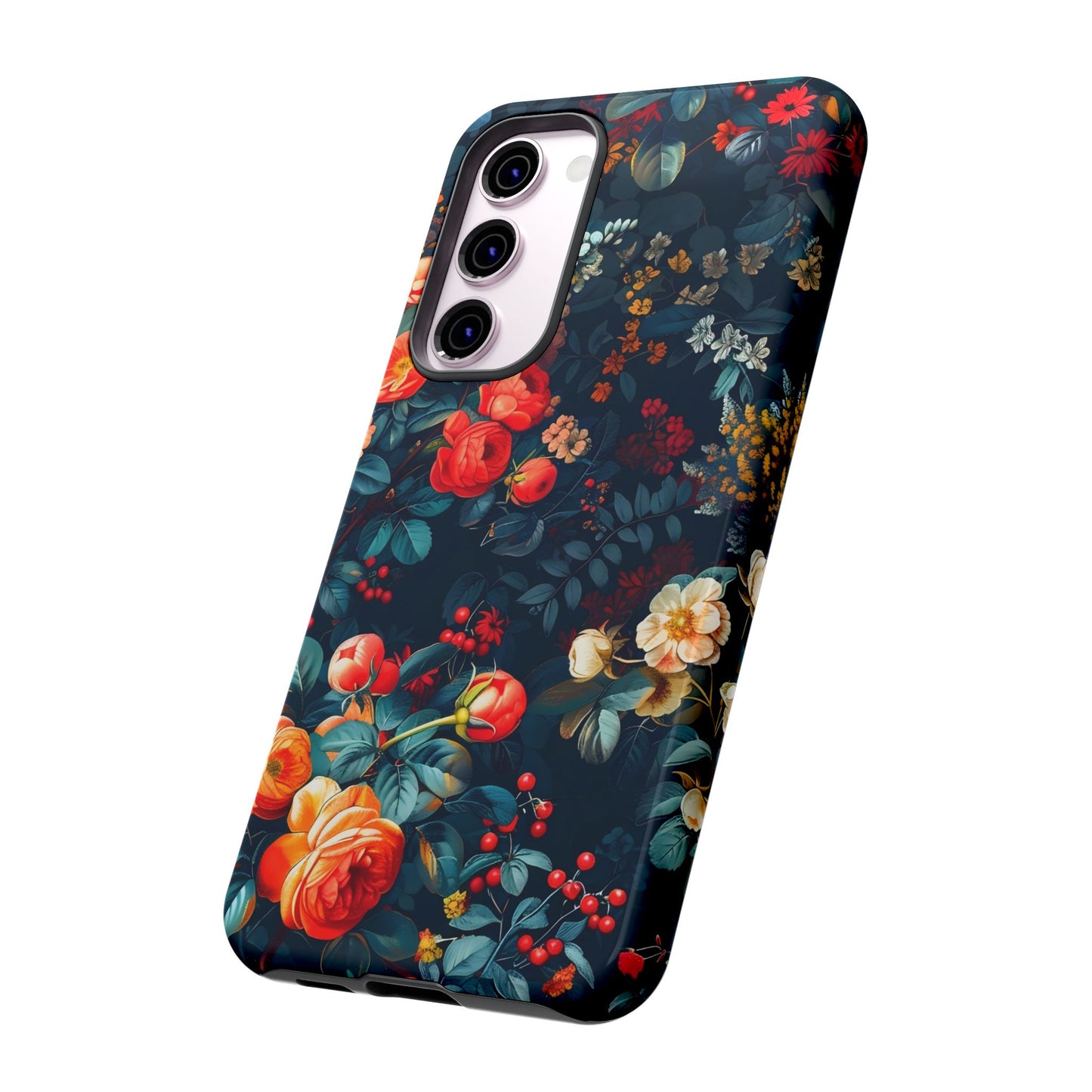 Floral Phone Case - Tough Cases, iPhone Protection, Elegant Floral Design, Gift for Her, Stylish Tech Accessory