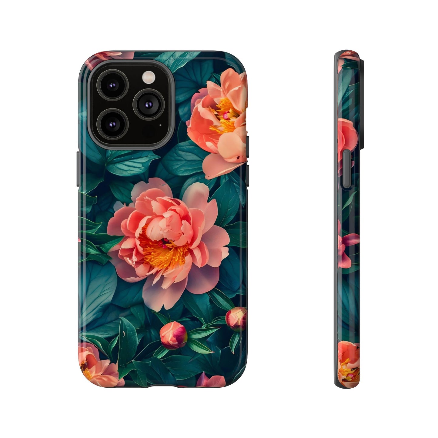 Floral Phone Case - Tough Cases, Flower Design, Botanical Art, Phone Accessory, Gift for Her, Nature Lovers
