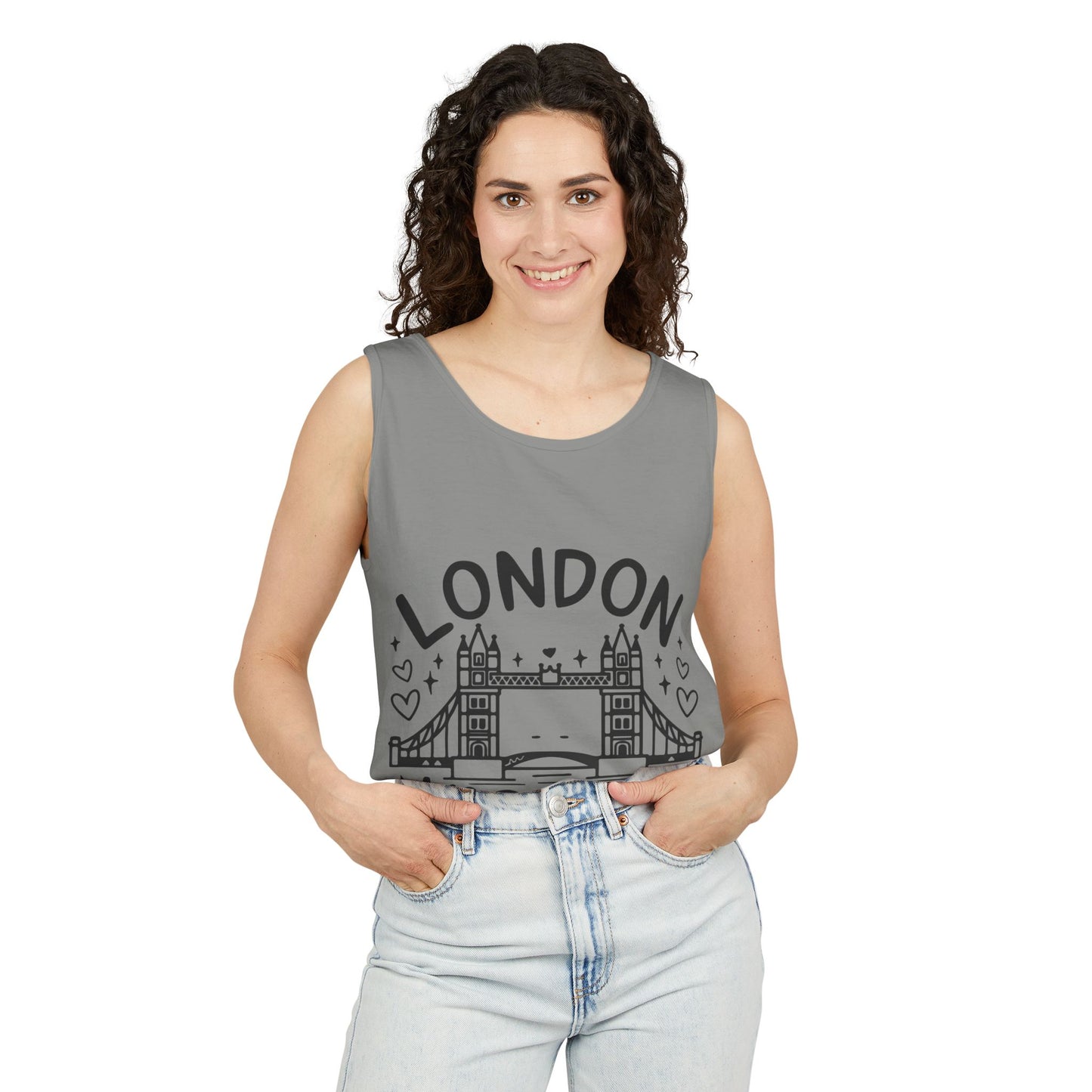 Unisex Garment-Dyed Tank Top - London's Vacation