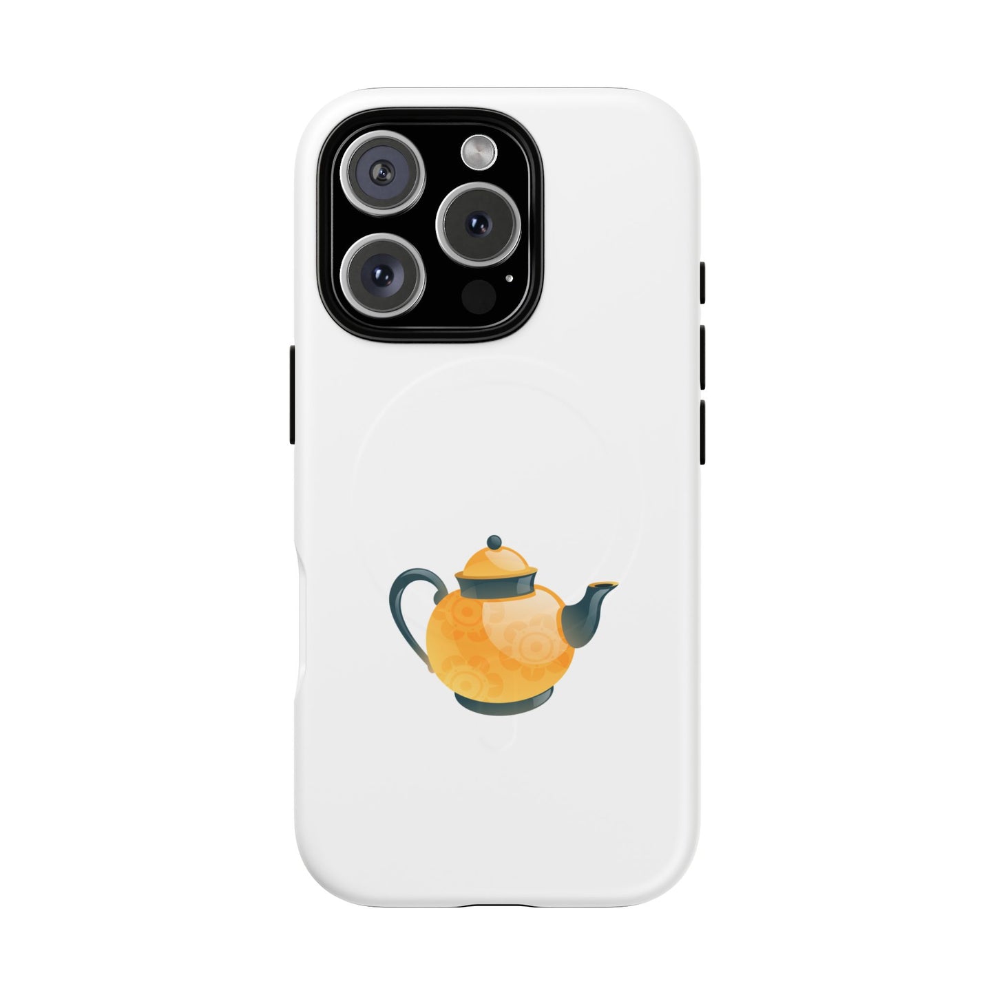 Chic Teapot Magnetic Phone Case, Tough Magnetic Cases, Phone Accessory, Gift for Tea Lovers, Unique Phone Case, Stylish Mobile Cover