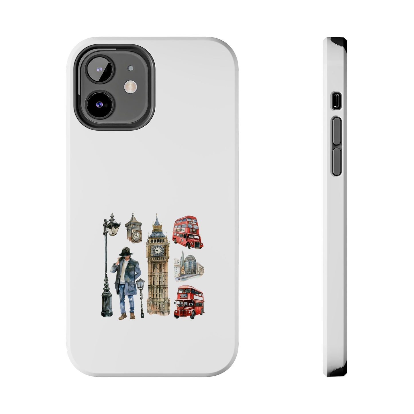 London Scene Tough Phone Case - Durable Protection with Iconic UK Landmarks