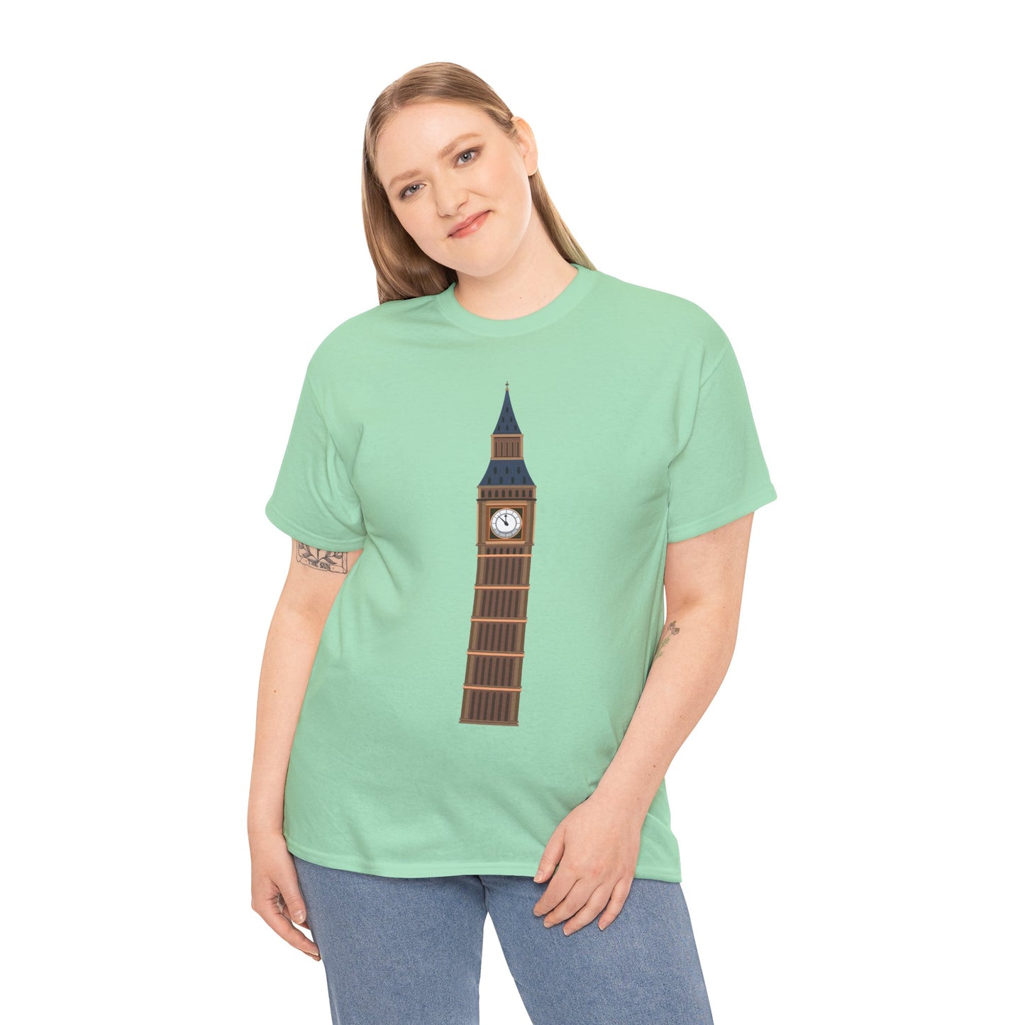 Unisex Heavy Cotton Tee - Keeping Time - The Clock Tower of Westminster