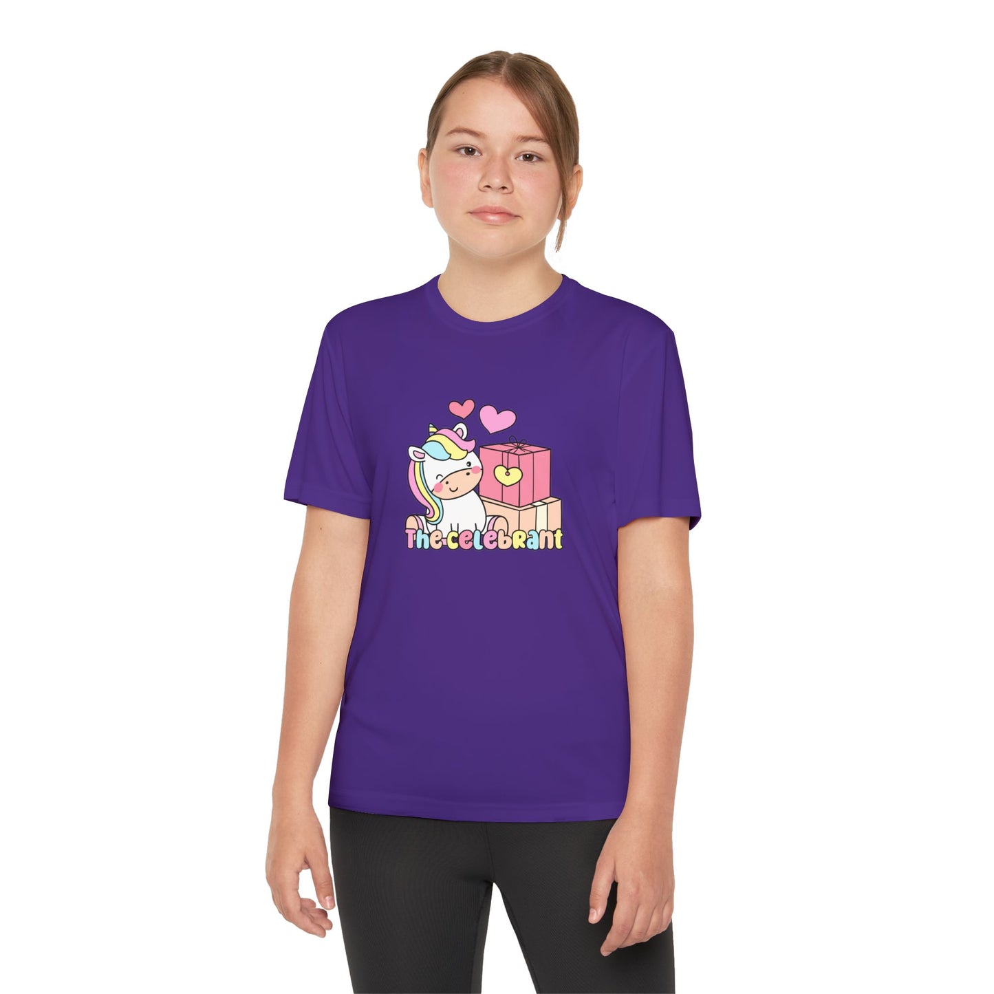 Cute Unicorn - Youth Competitor Tee - Perfect for Birthdays and Celebrations