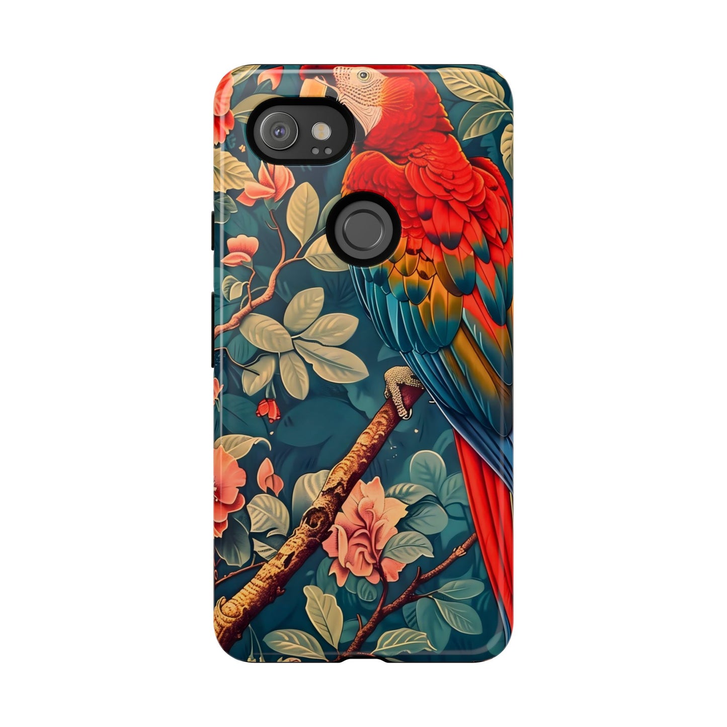 Tough Cases - Colorful Parrot Phone Case, Tropical Bird Phone Cover, Nature Lover Gift, Animal Print Case, Eco-Friendly Accessories