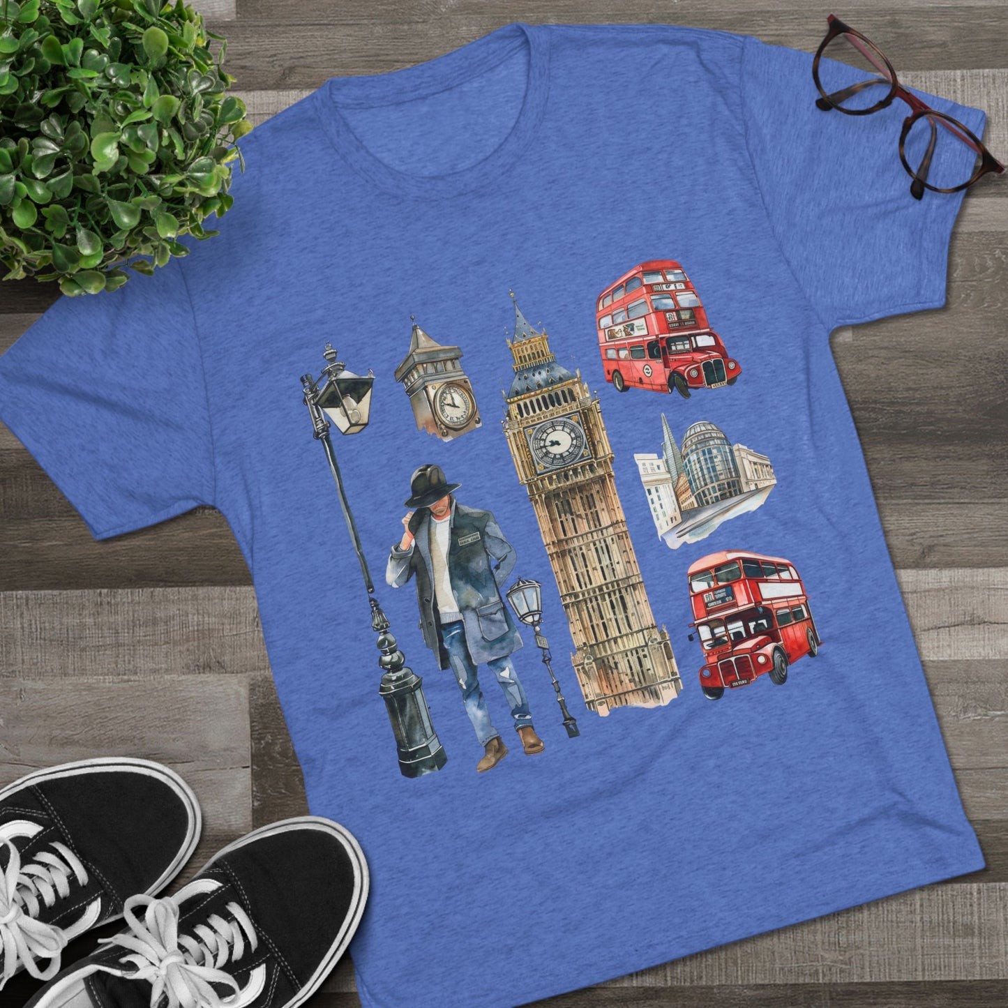 Vintage England Iconic Unisex Tri-Blend Crew Tee