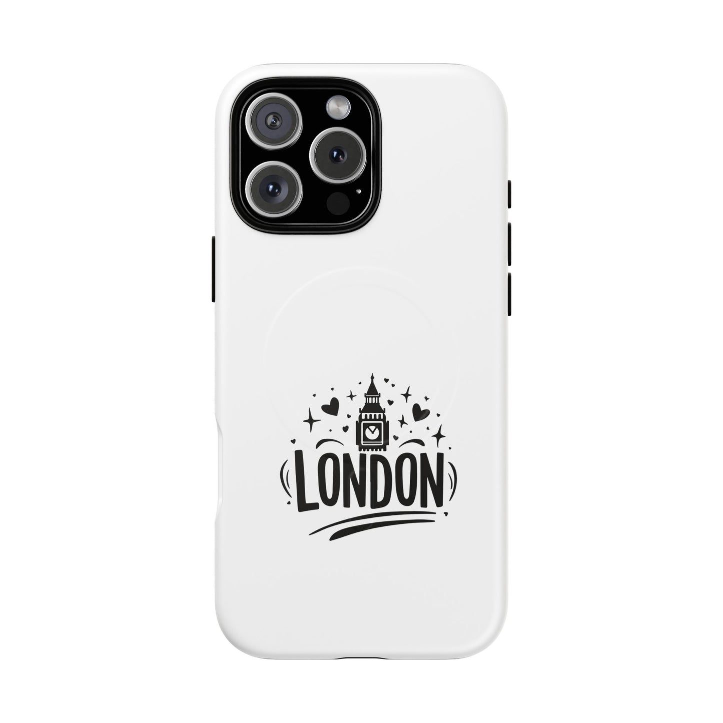 Stylish London-themed Magnetic Phone Case - Durable Protection, Perfect Gift, Unique Design, Travel Accessory, Personalized Cell Cover