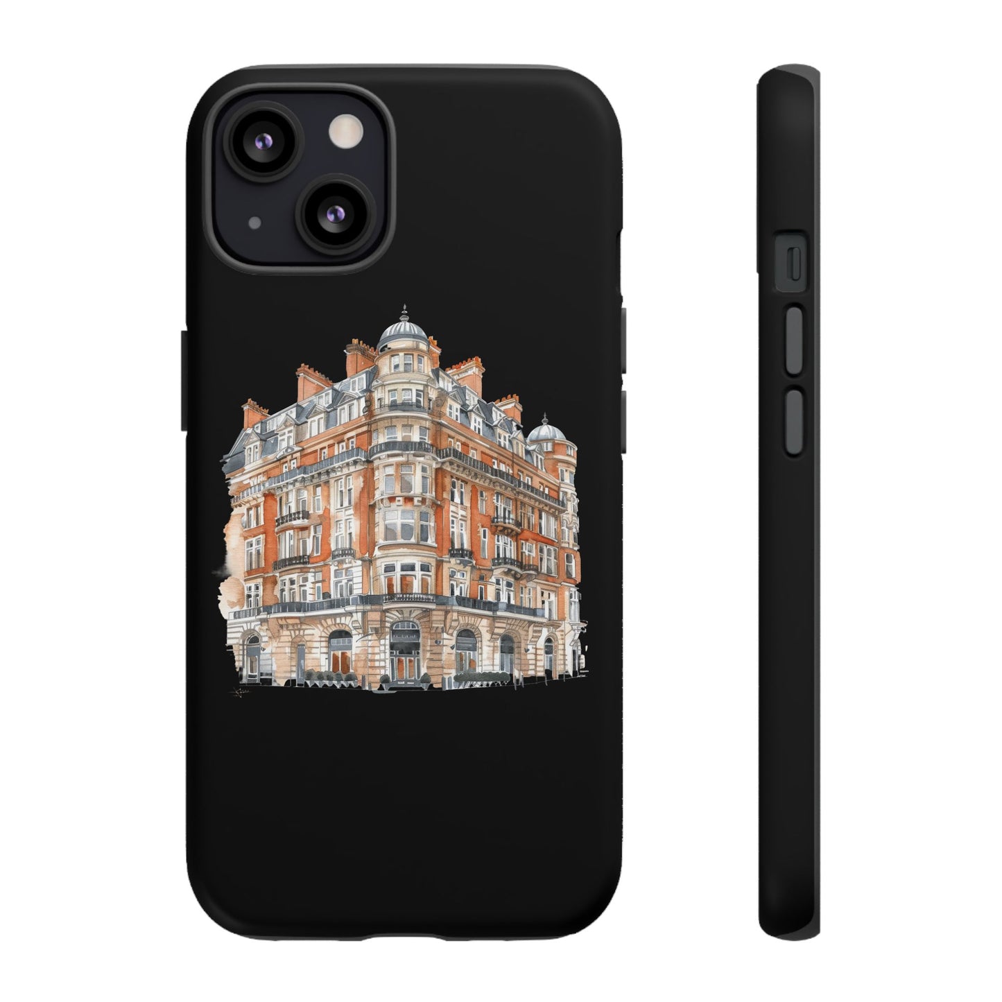 Cityscape Phone Case, Tough Phone Cover, Urban Art Case, Vintage Architecture Design, Gift for Travelers, Stylish Phone Accessory