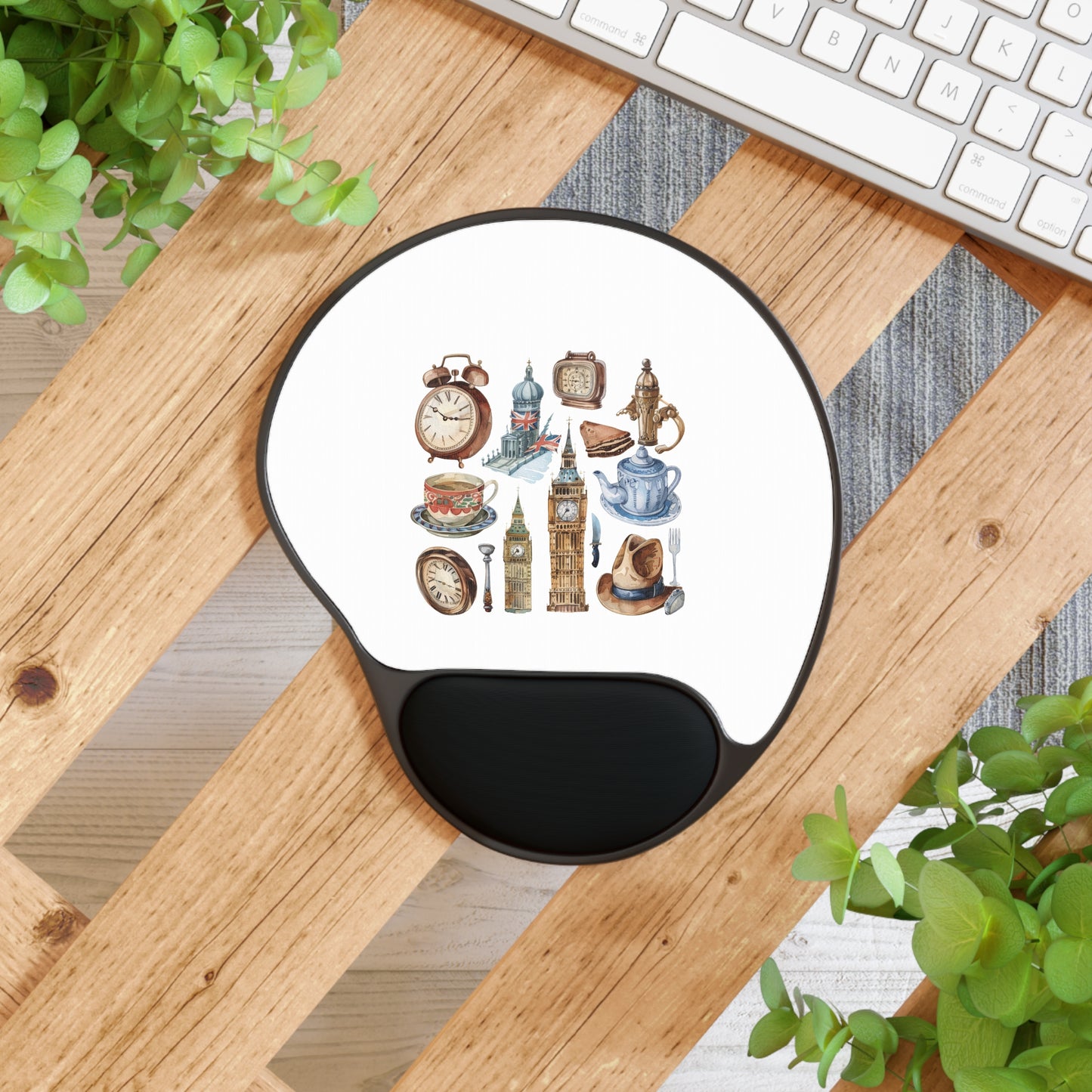 Artistic Mouse Pad With Wrist Rest