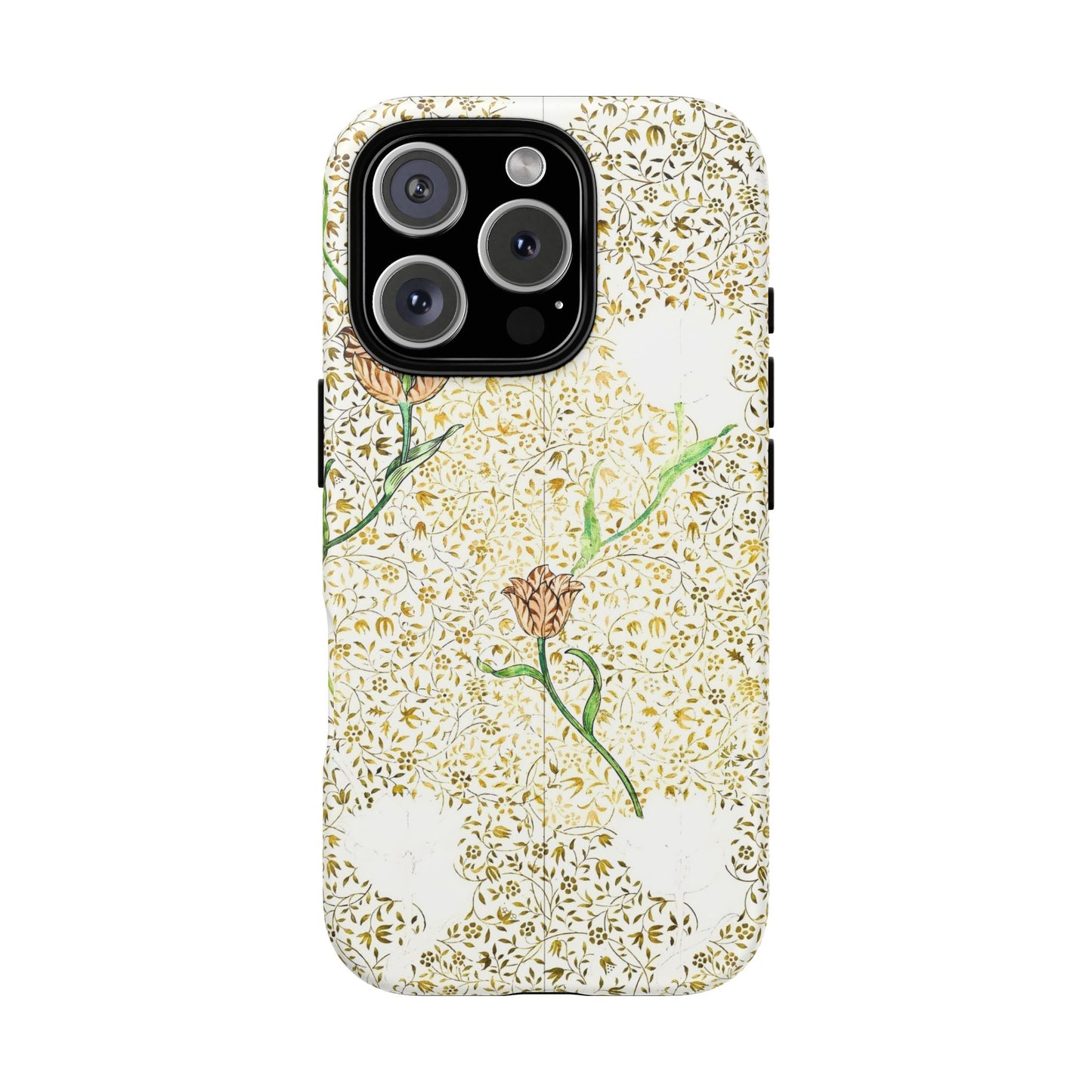 Elegant Floral Phone Case, Tough Cases for iPhone, Stylish Smartphone Cover, Protection with Floral Art, Unique Gift for Her