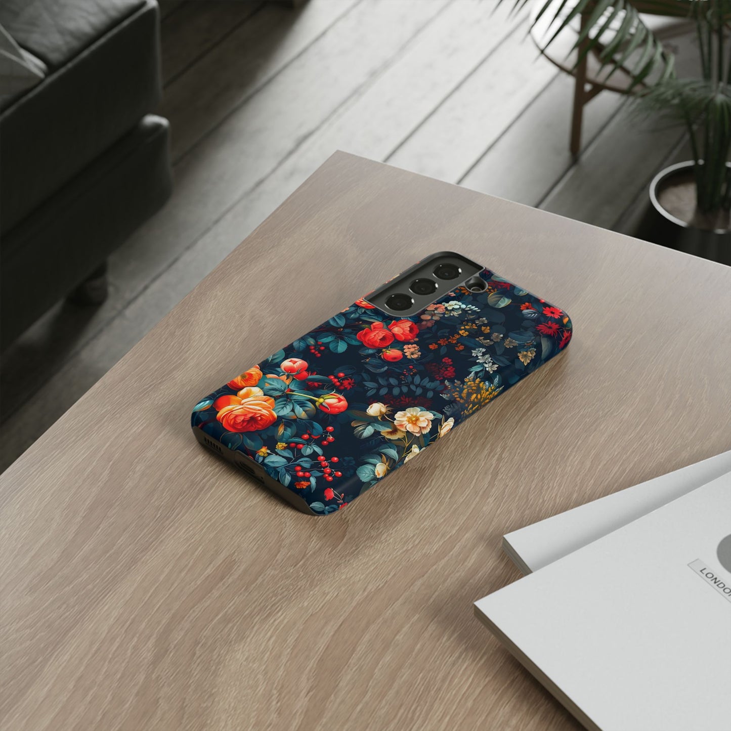 Floral Phone Case - Tough Cases, iPhone Protection, Elegant Floral Design, Gift for Her, Stylish Tech Accessory