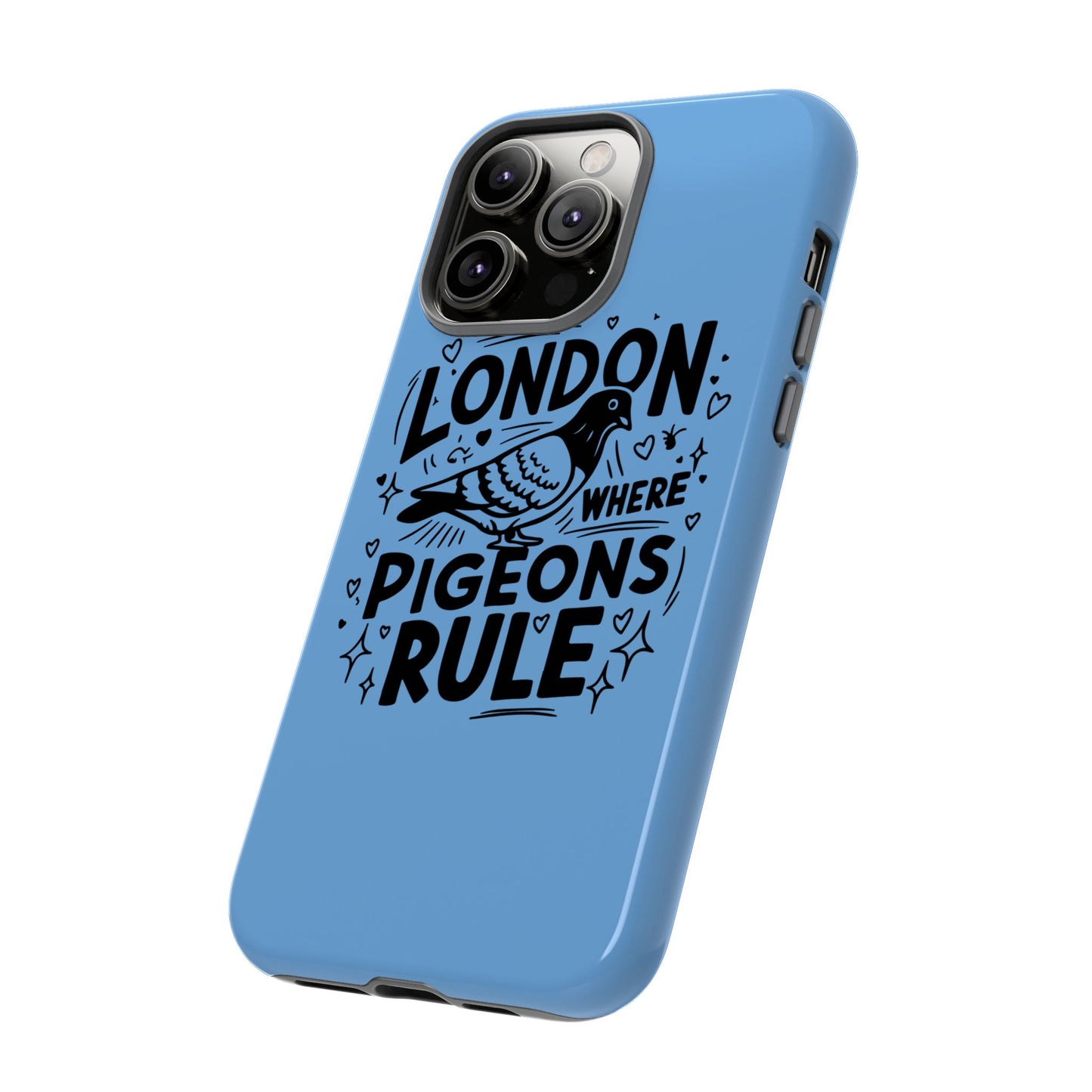 London Pigeon Phone Case, Urban Art Accessory, Tough Phone Cover, Gift for Bird Lovers, London Souvenir, Unique Cell Phone Case