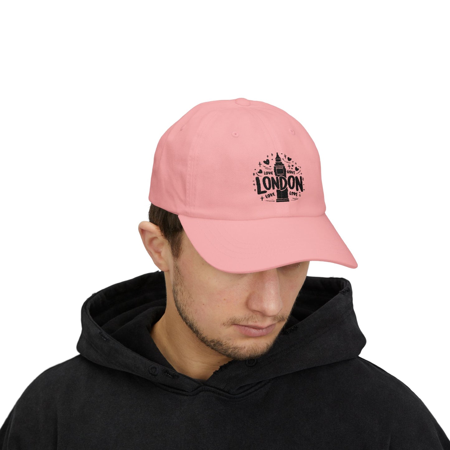 London Love Classic Dad Cap, Perfect Gift for Travelers, Casual Accessory, Summer Hat, Unisex Cap