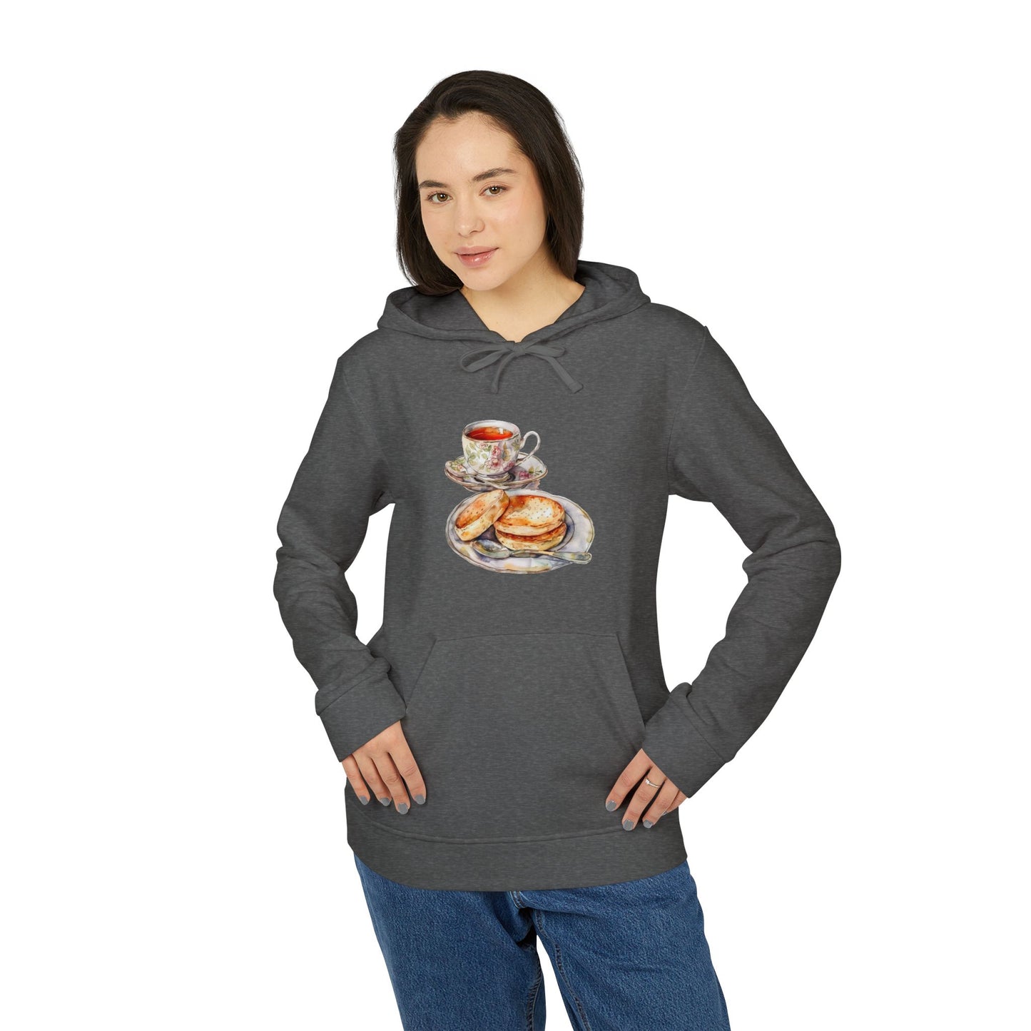 adidas Unisex Fleece Hoodie - A Taste of the Crown - British Royal Food Heritage