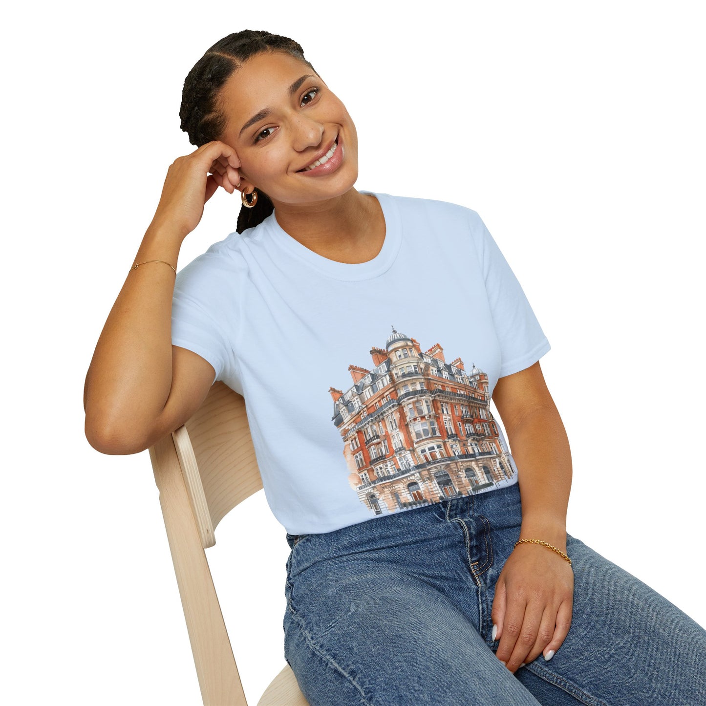 Unisex Softstyle T-Shirt - Classic British Architecture - Elegant Historic Building