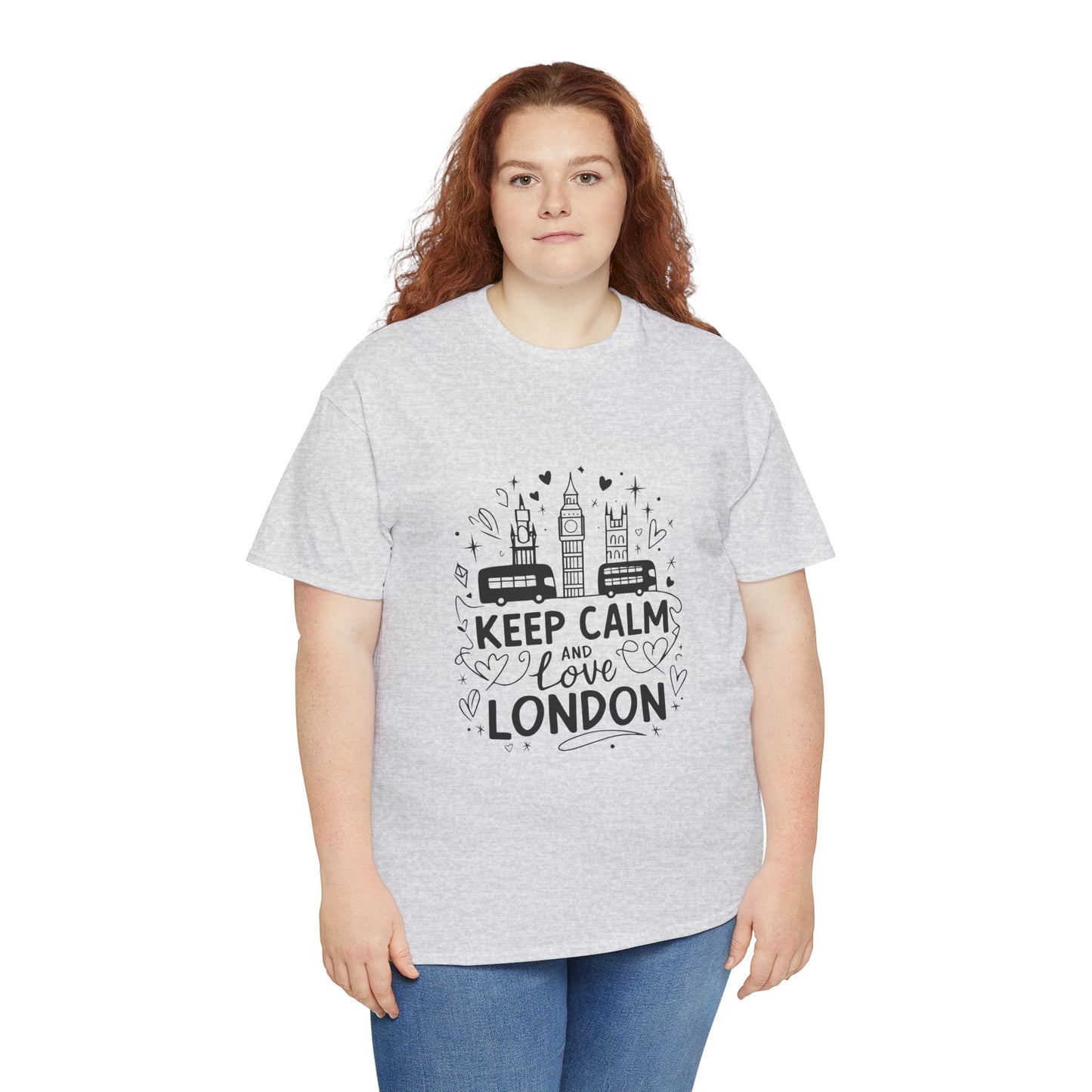 Unisex Heavy Cotton Tee - Keep Calm and Love London