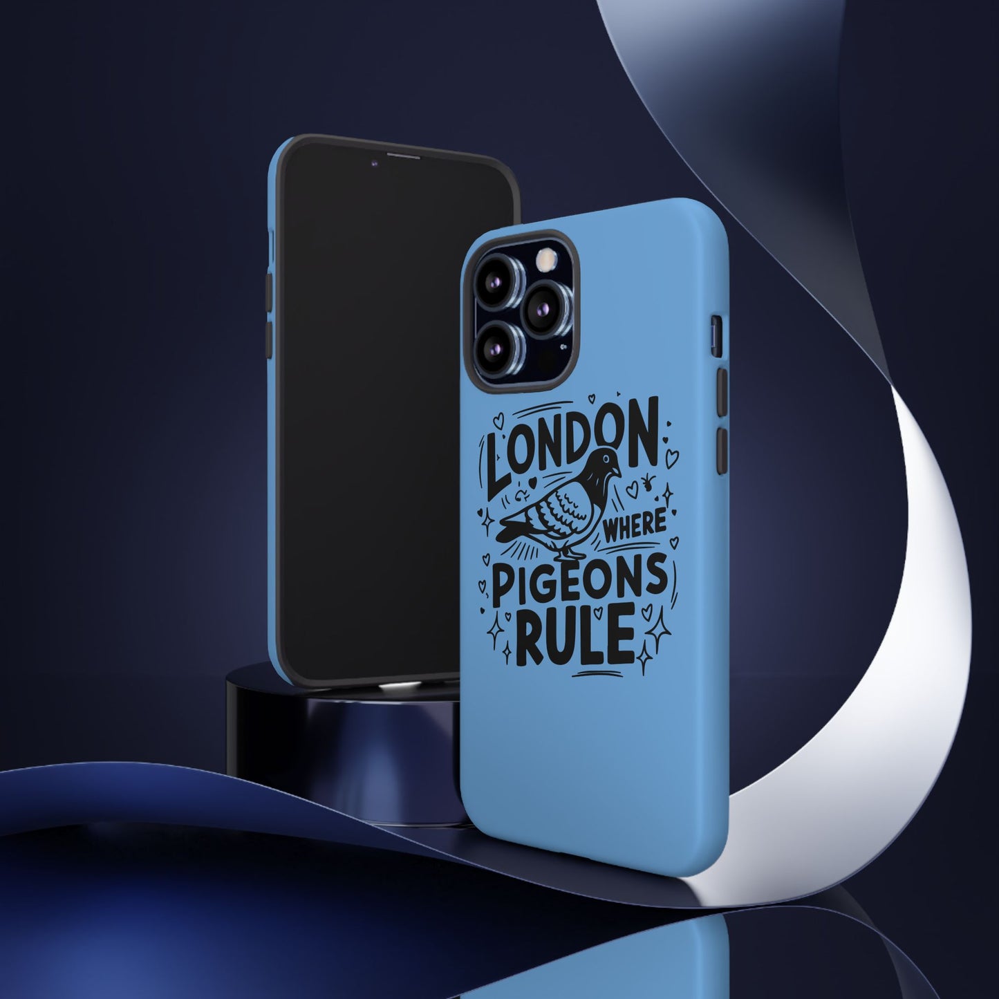 London Pigeon Phone Case, Urban Art Accessory, Tough Phone Cover, Gift for Bird Lovers, London Souvenir, Unique Cell Phone Case