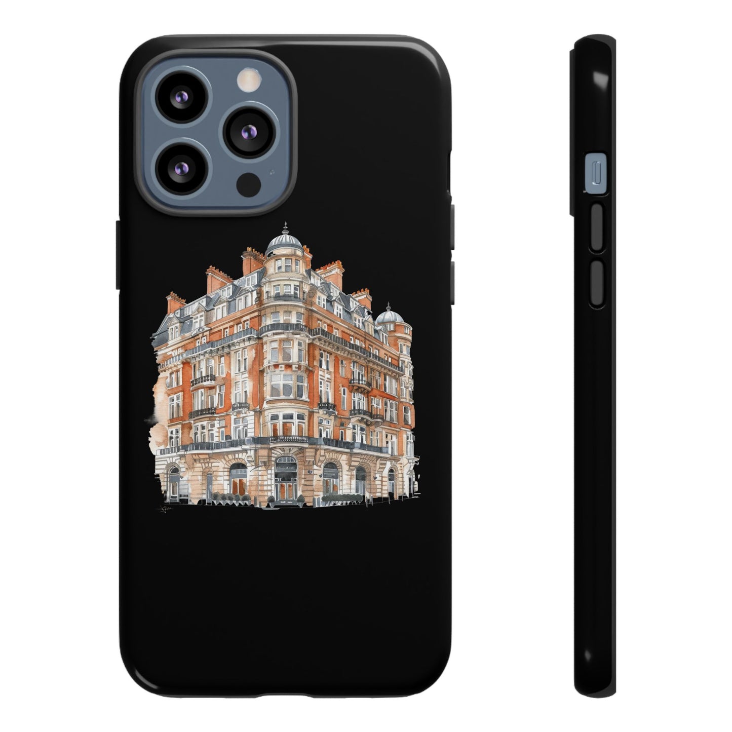 Cityscape Phone Case, Tough Phone Cover, Urban Art Case, Vintage Architecture Design, Gift for Travelers, Stylish Phone Accessory