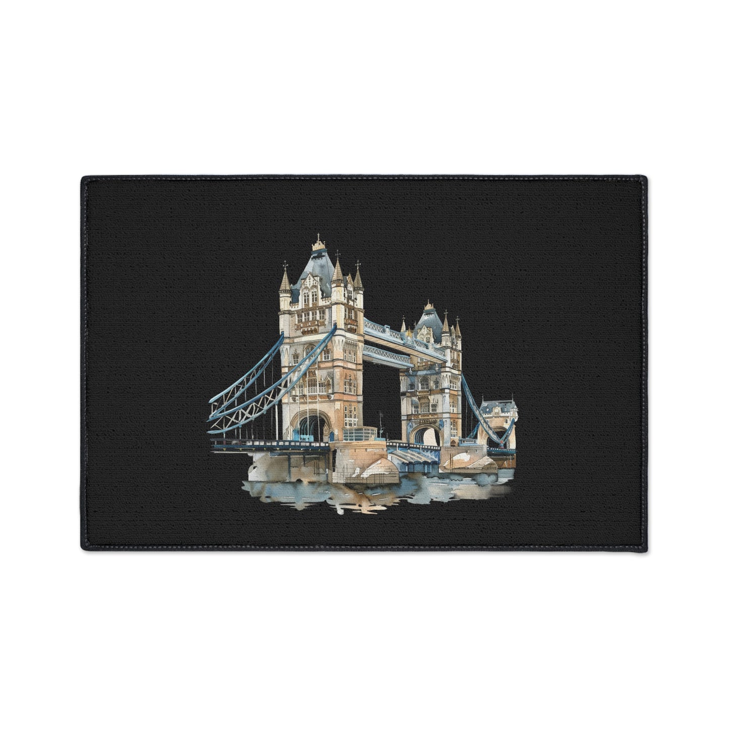 Stylish Heavy Duty Floor Mat - London Bridge Design, Home Decor, Kitchen Mat, Entryway Rug, Unique Gift for Housewarming