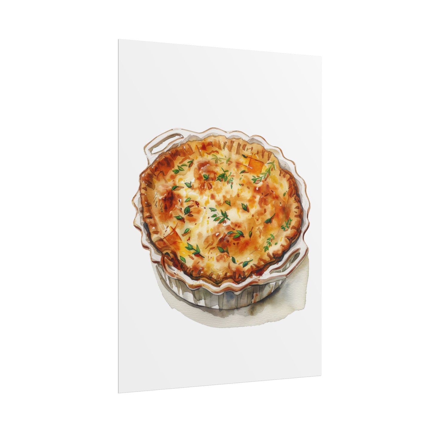 Delicious Quiche Rolled Posters for Kitchen Decor, Culinary Art, Foodie Wall Art, Gift for Chefs, Cooking Enthusiasts, Home Decor