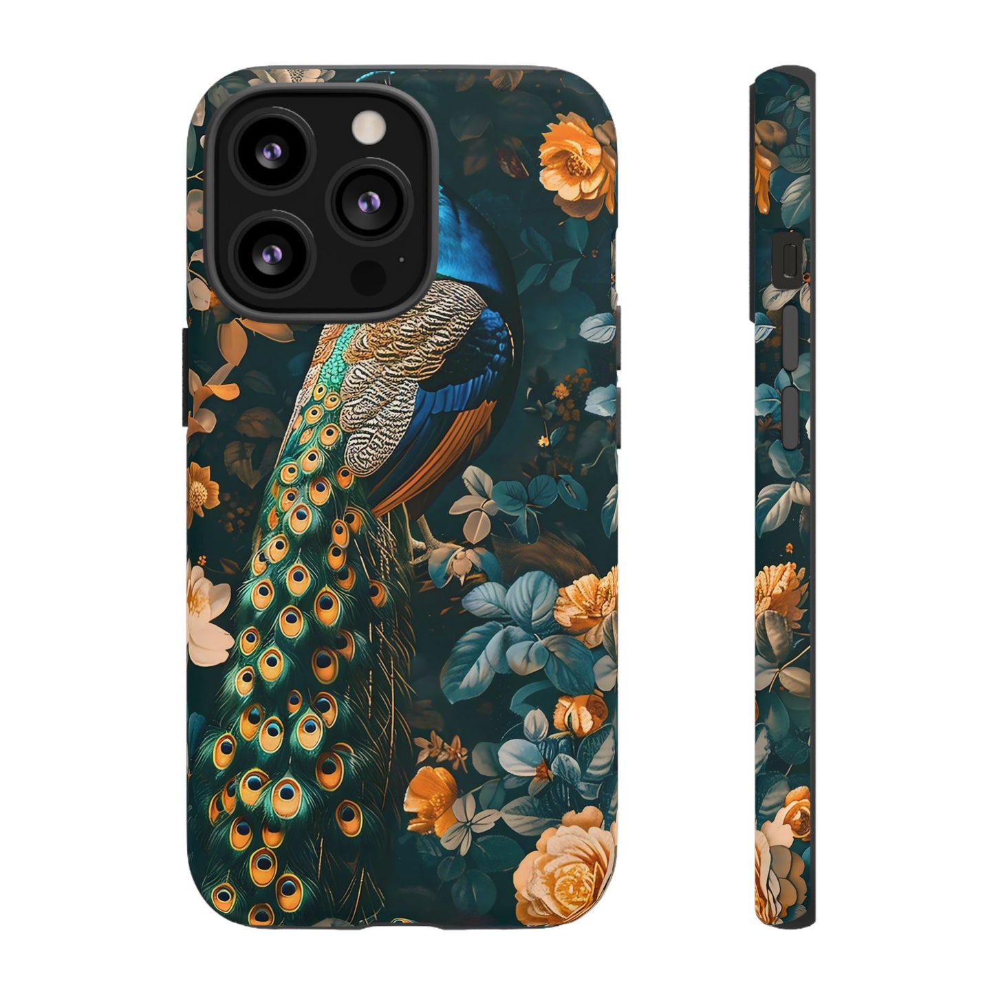 Peacock Phone Case - Elegant Floral Design, Tough Case for Protection, Unique Gift for Nature Lovers, Stylish Accessory, Eco-Friendly