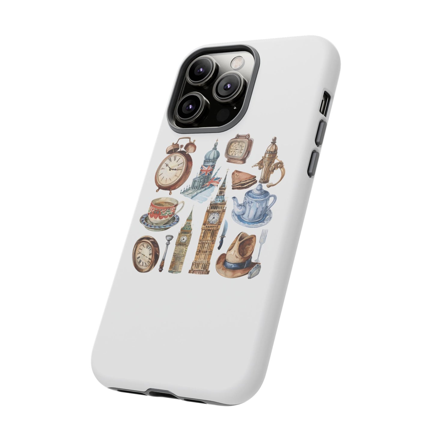 Vintage Illustrative Phone Case, Whimsical Tough Phone Cover, Gifts for Her, Unique Cell Phone Accessory