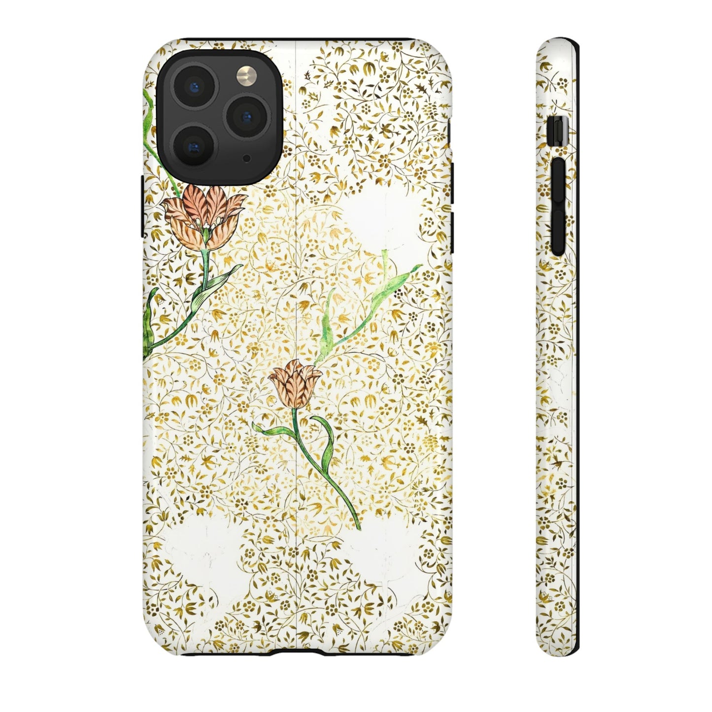 Elegant Floral Phone Case, Tough Cases for iPhone, Stylish Smartphone Cover, Protection with Floral Art, Unique Gift for Her