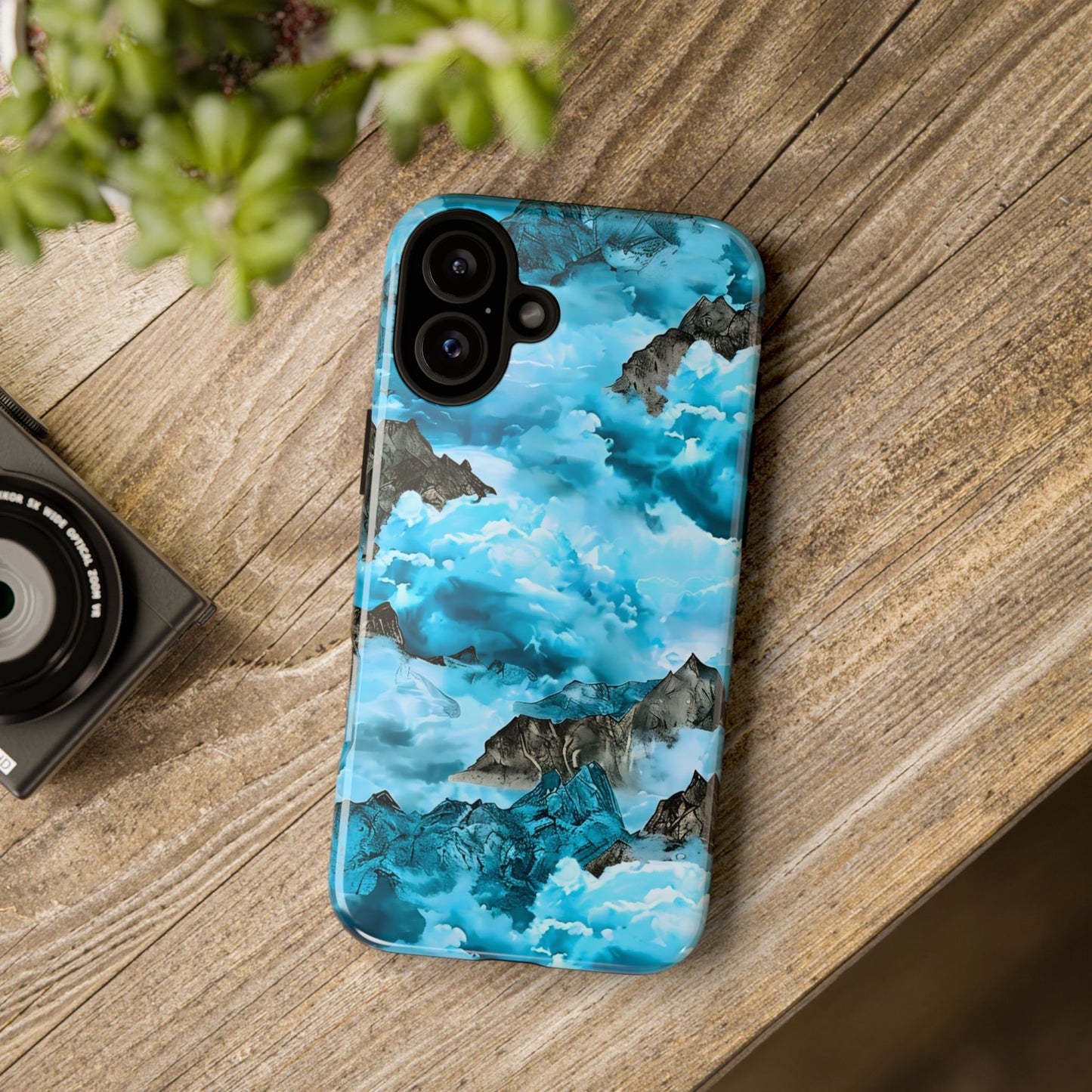 Mountain Wave Phone Case - Adventure Gear, Outdoor Gifts, Stylish Cases, Trendy Accessories, Nature Lovers